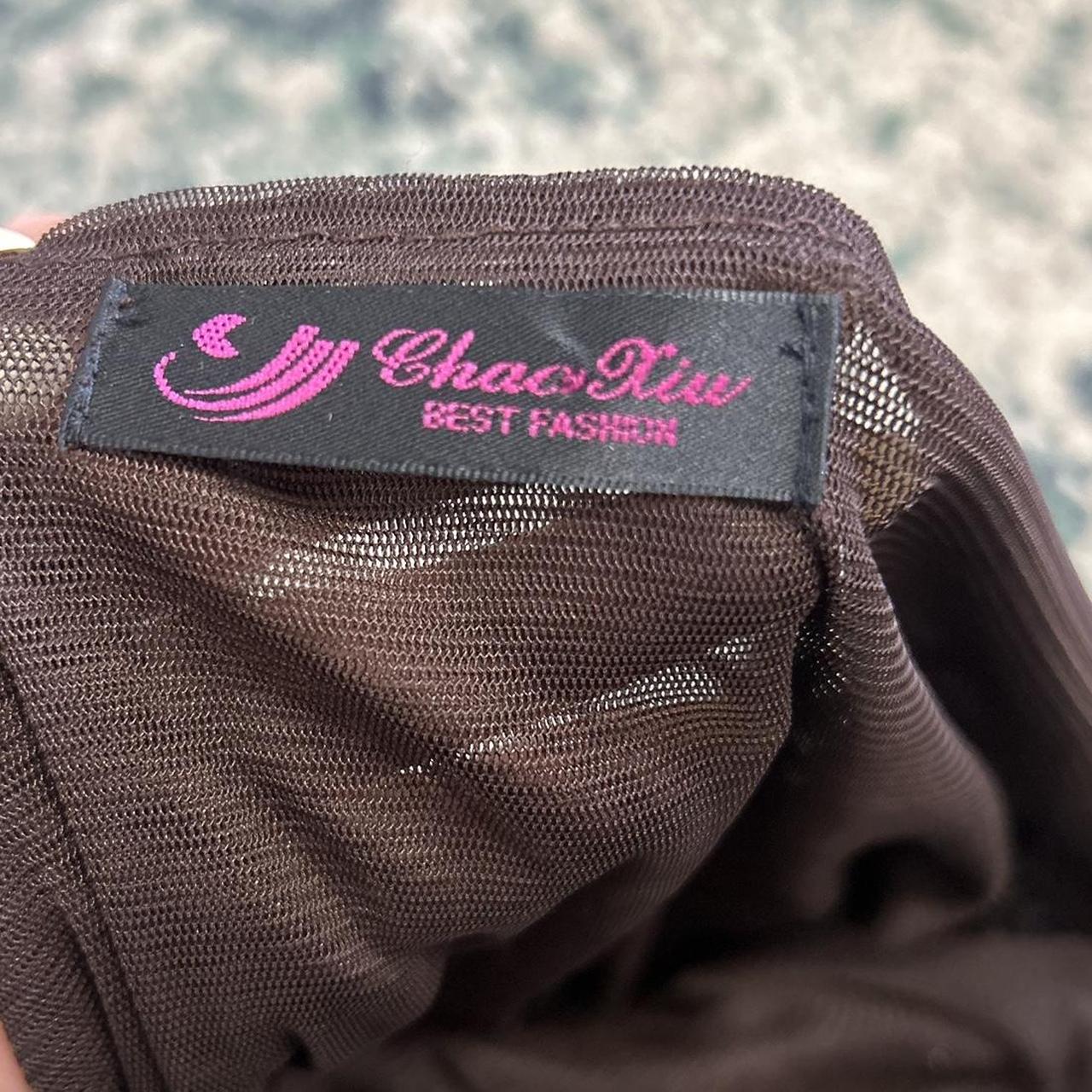 Vintage y2k style brown sequin cami