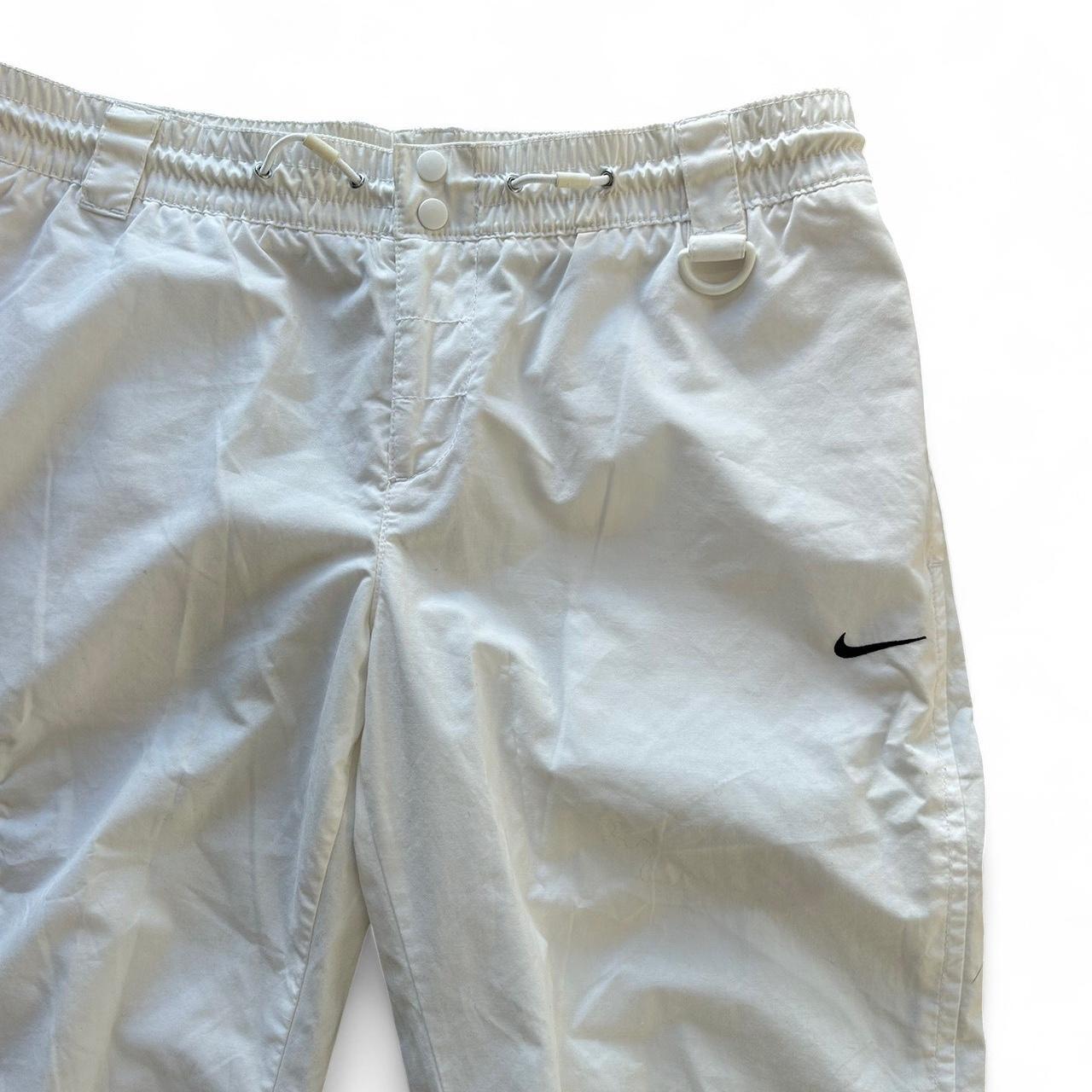 Vintage Y2K style white Nike track pants