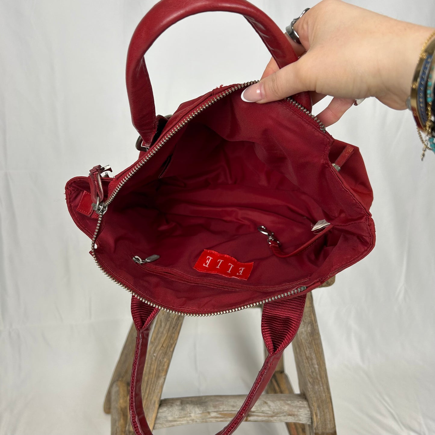 Vintage y2k style red handbag