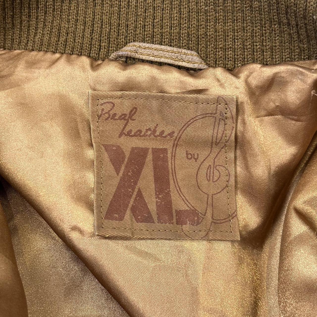 Vintage y2k style brown leather jacket