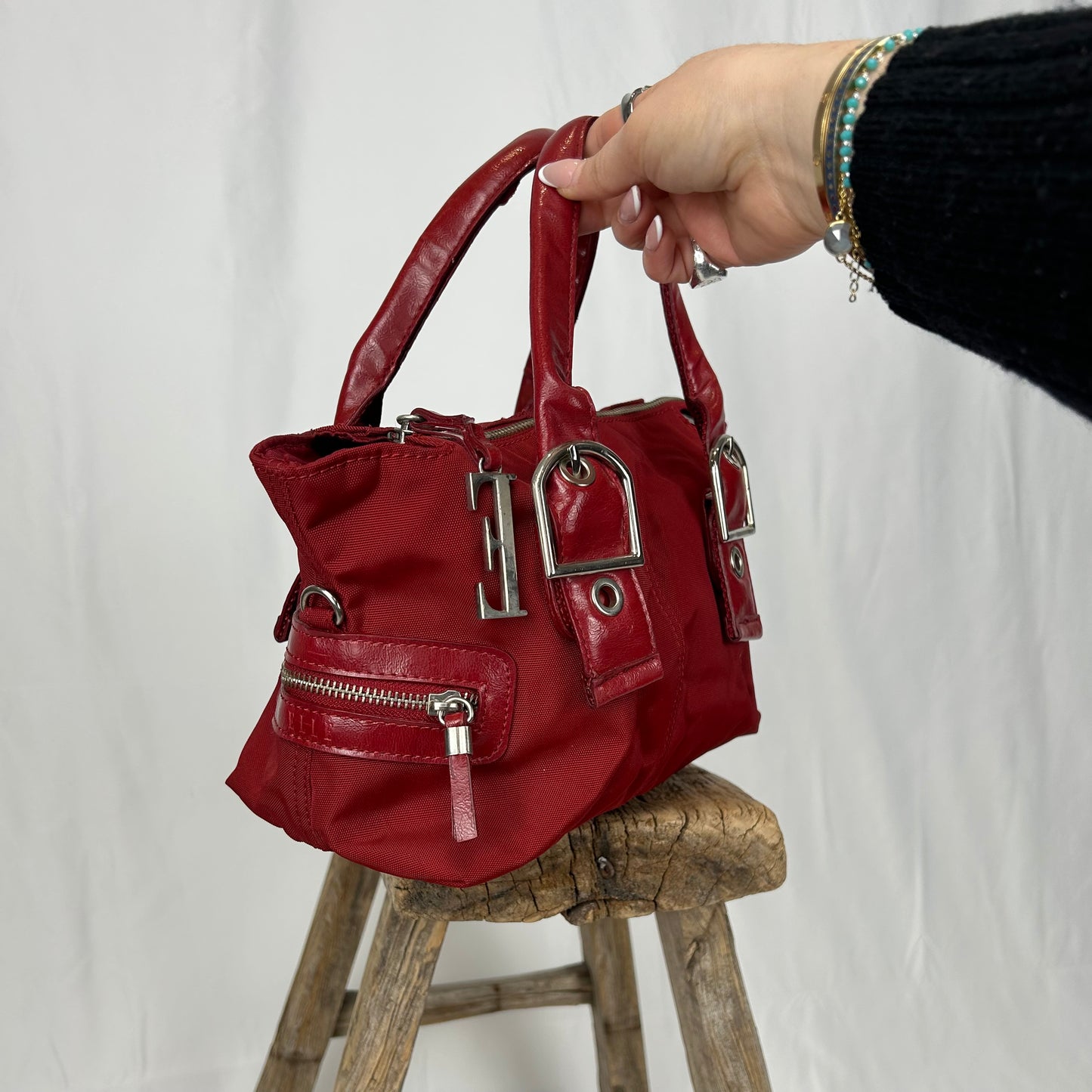 Vintage y2k style red handbag