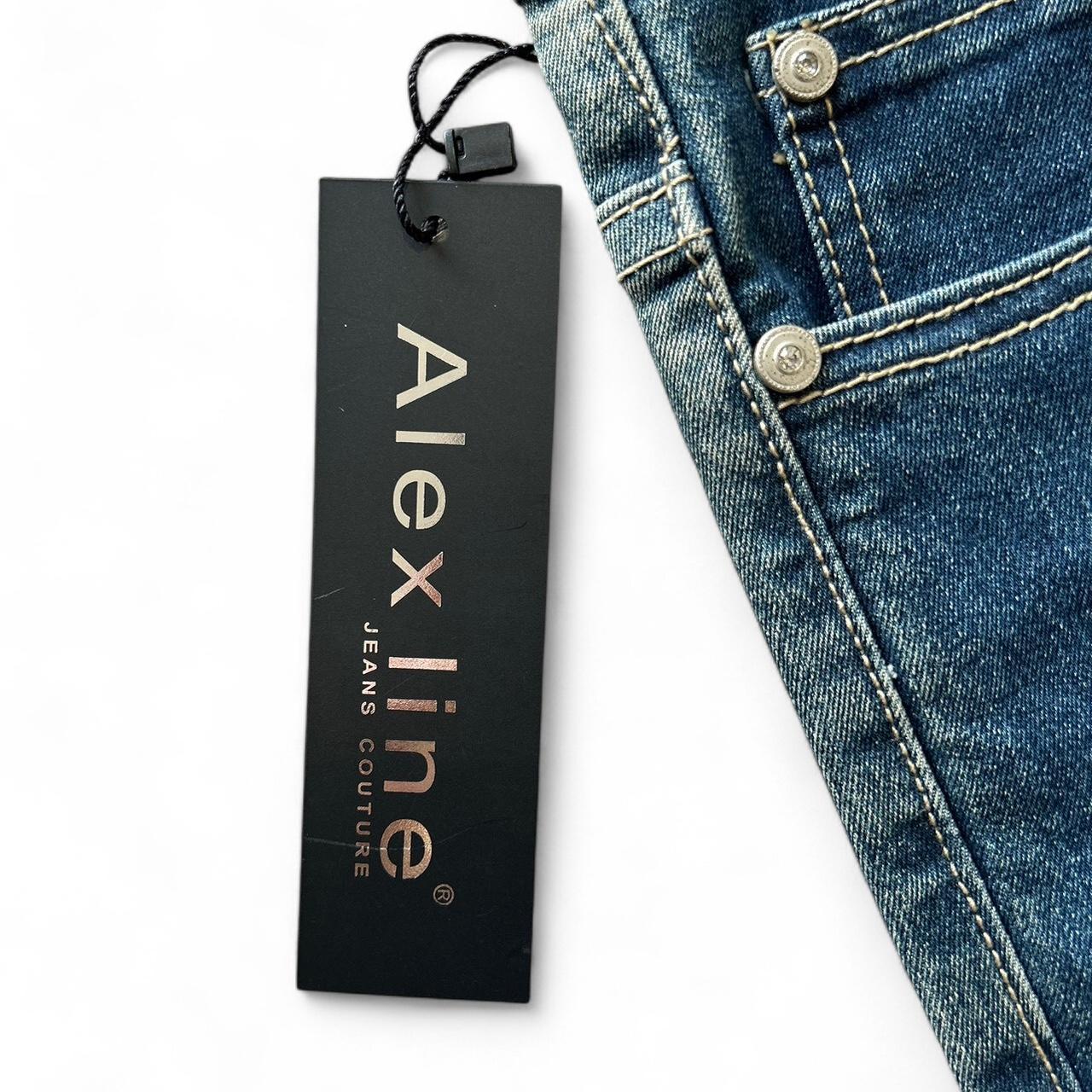 Vintage Y2K style dark wash straight leg jeans