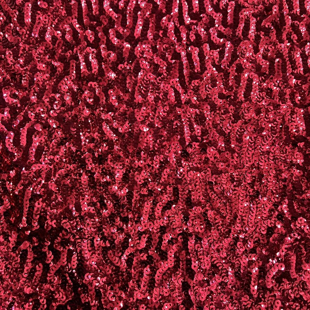 Vintage y2k style red sequin halterneck top