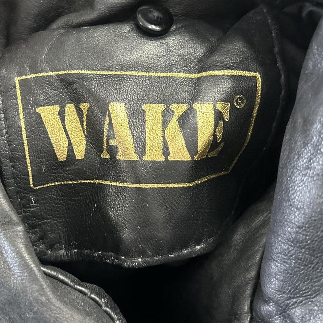 Vintage y2k style black ribbed leather jacket