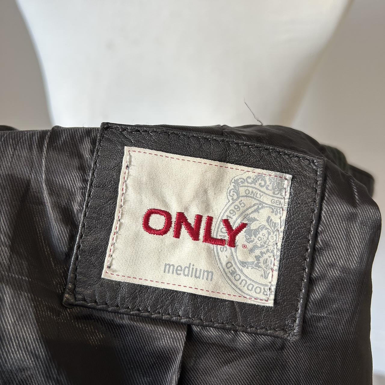 Vintage y2k style brown leather jacket 🤎