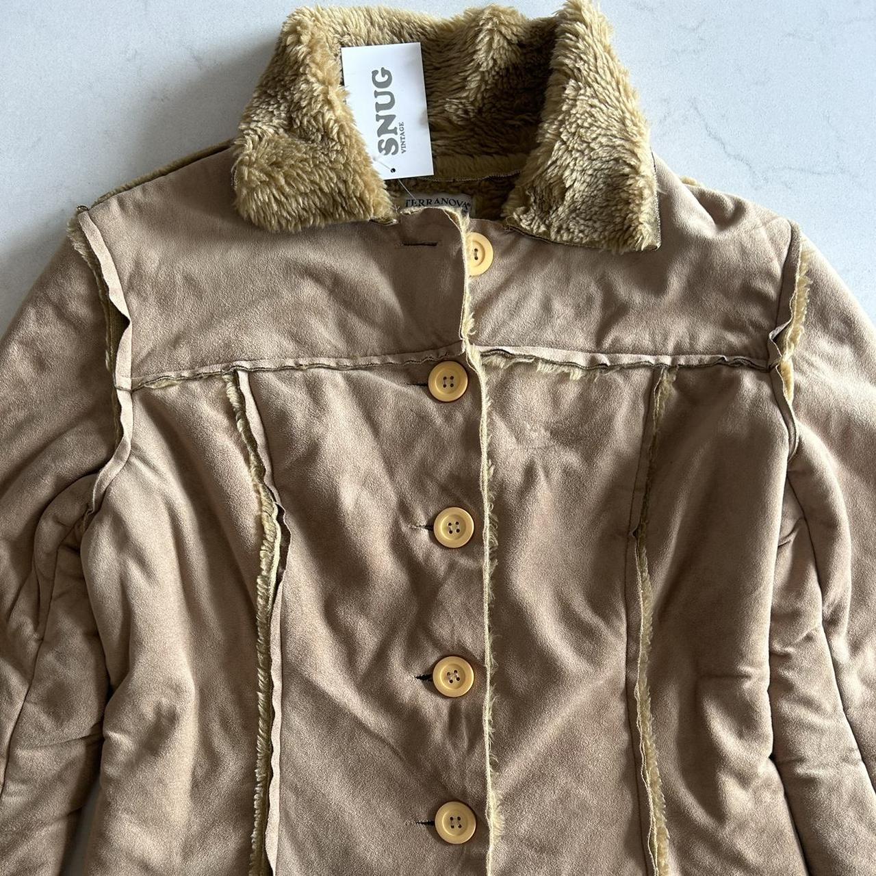 Vintage y2k style sheepskin jacket