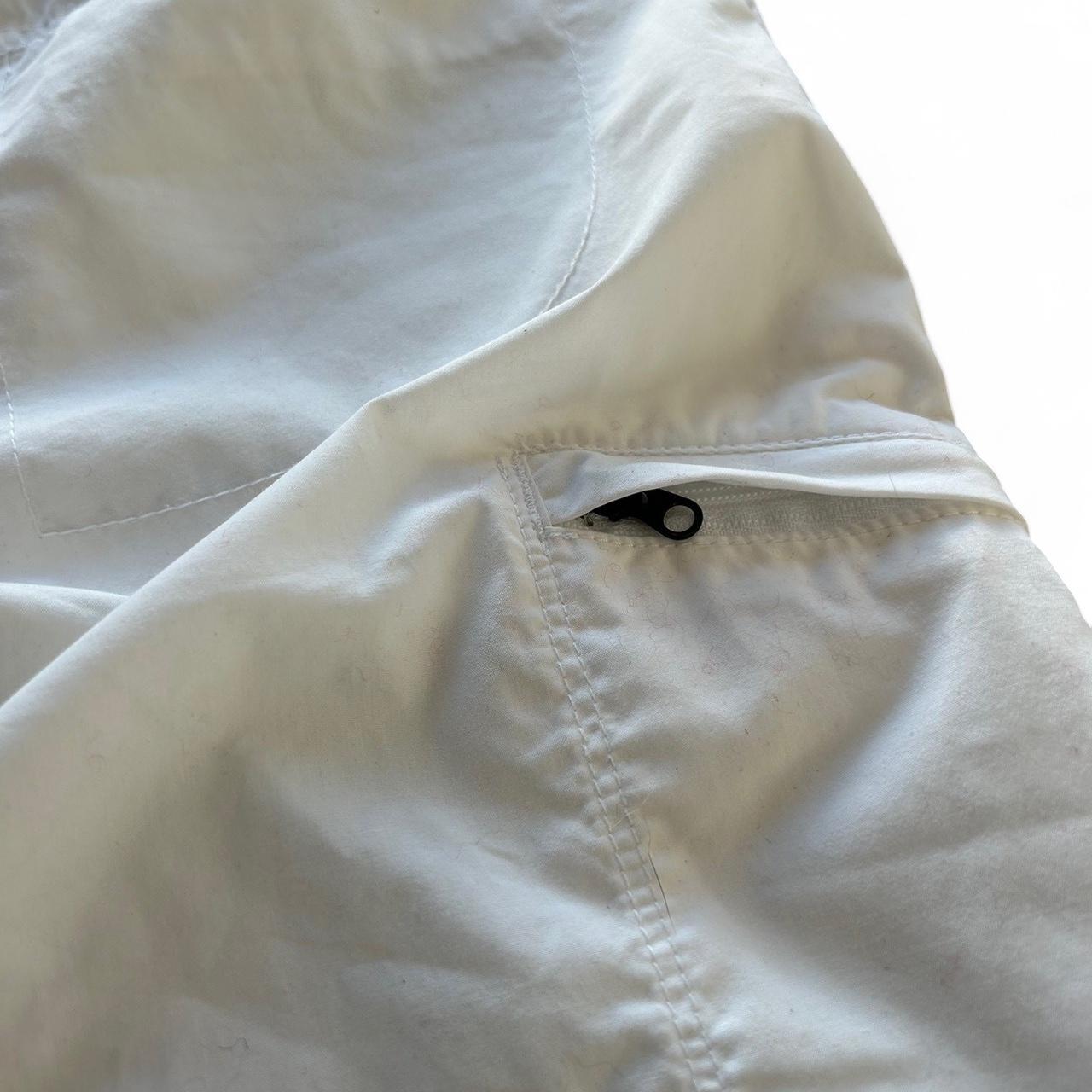 Vintage Y2K style white Nike track pants