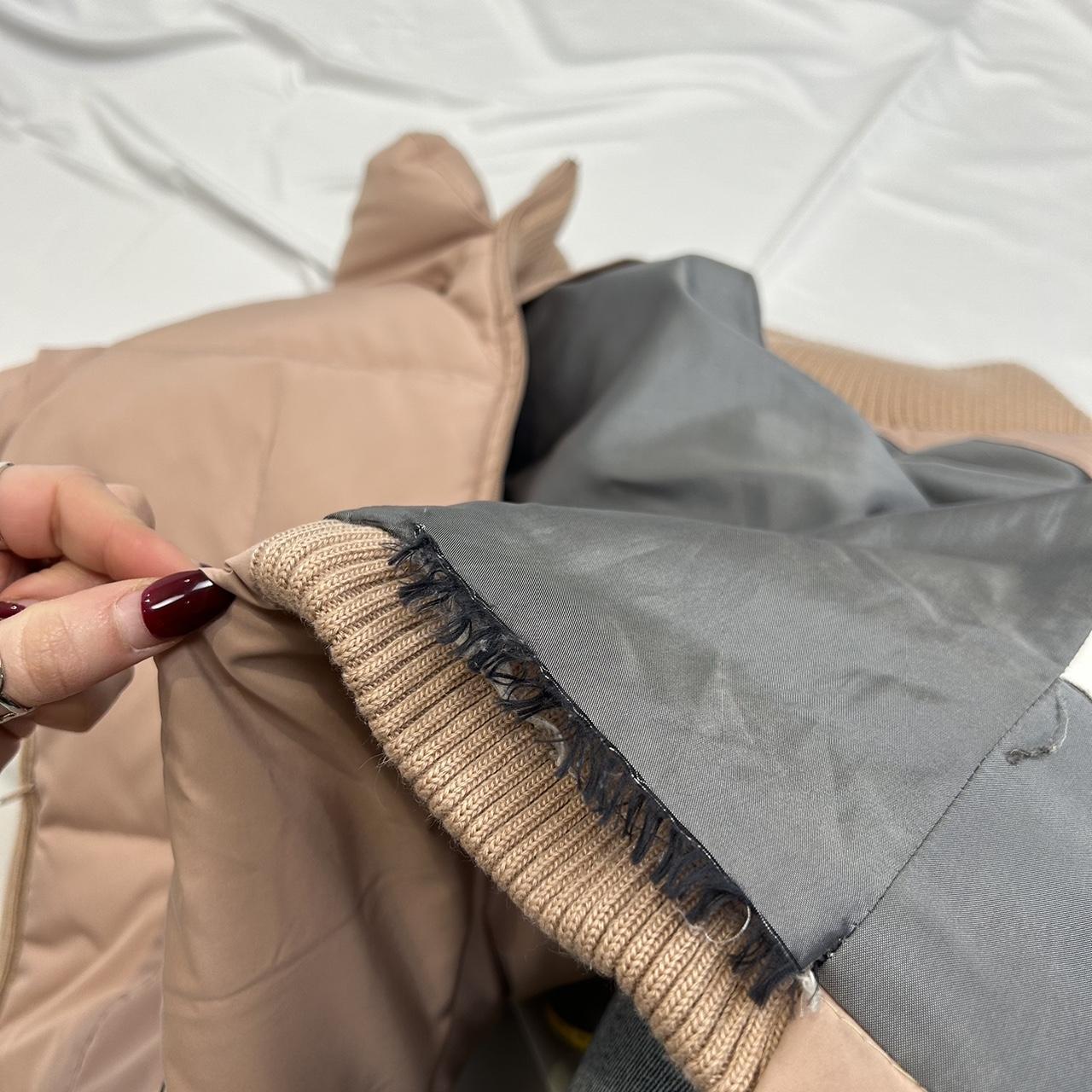 Vintage y2k style baby pink puffer jacket