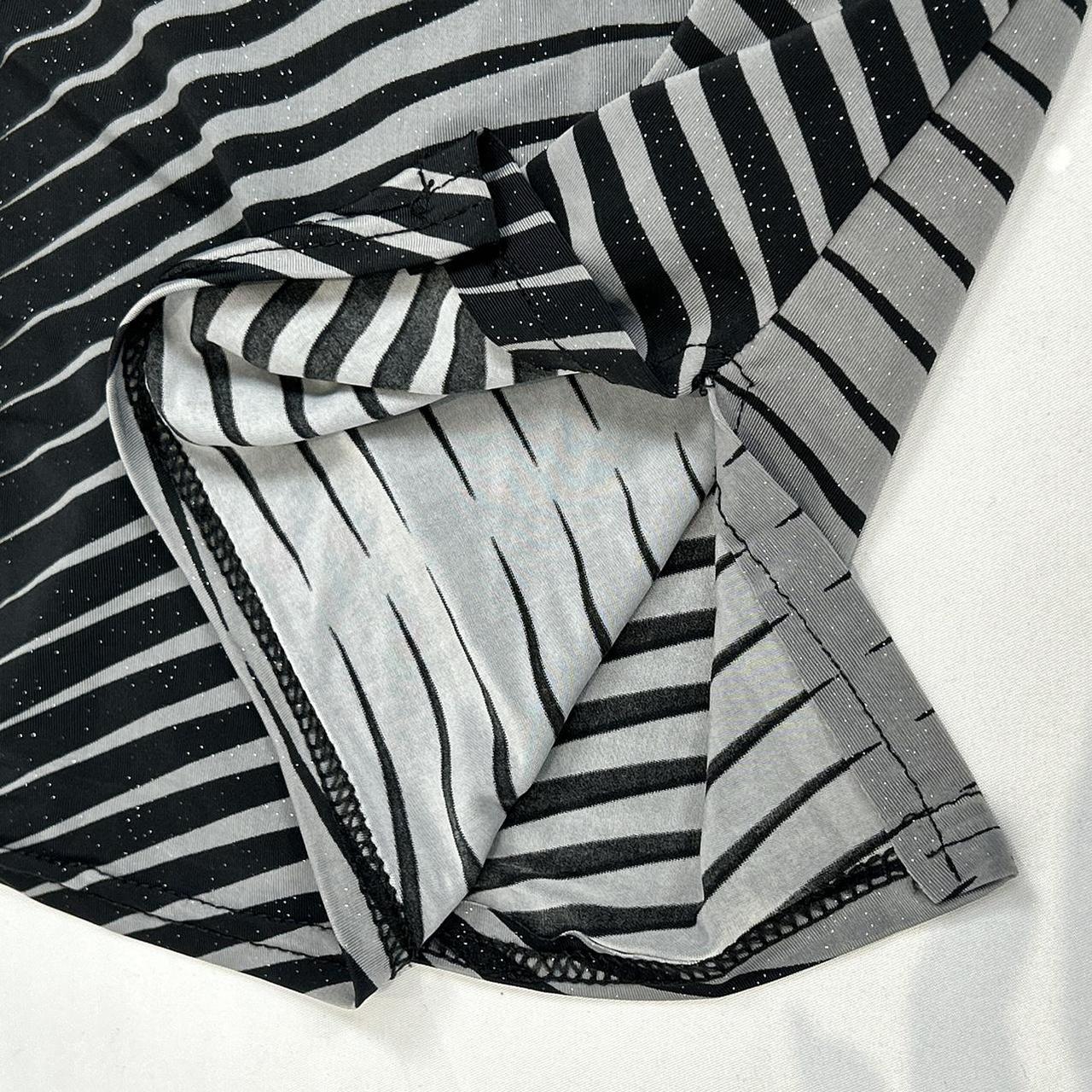Vintage y2k style striped ruched cami