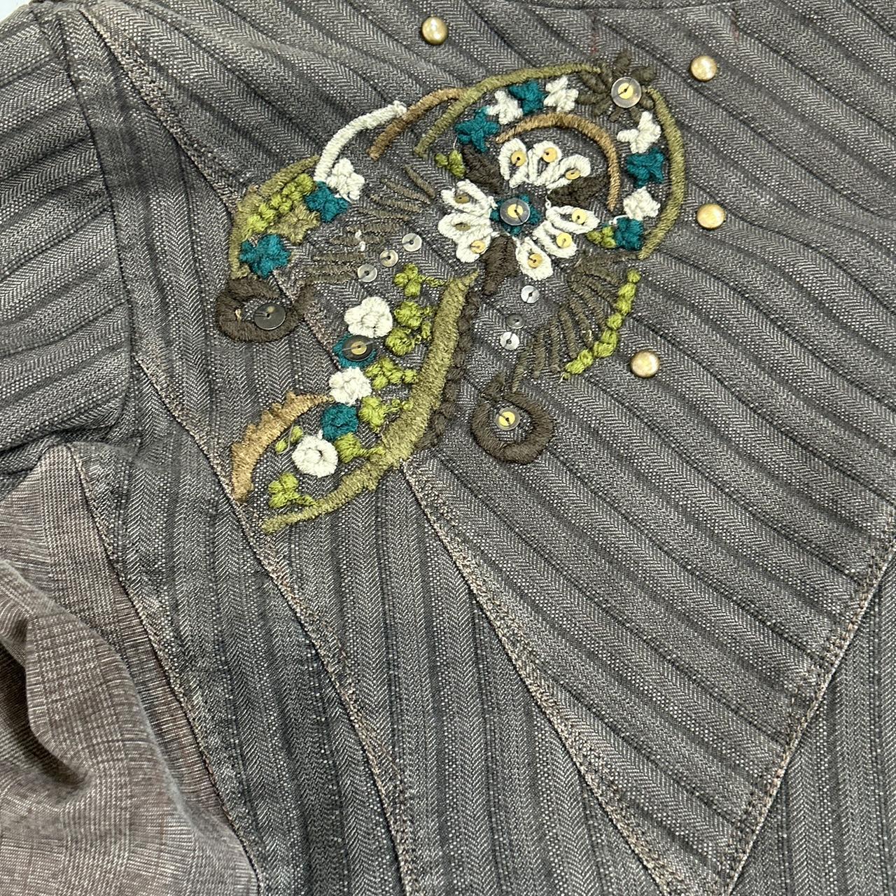 Vintage y2k style embellished tailored jacket