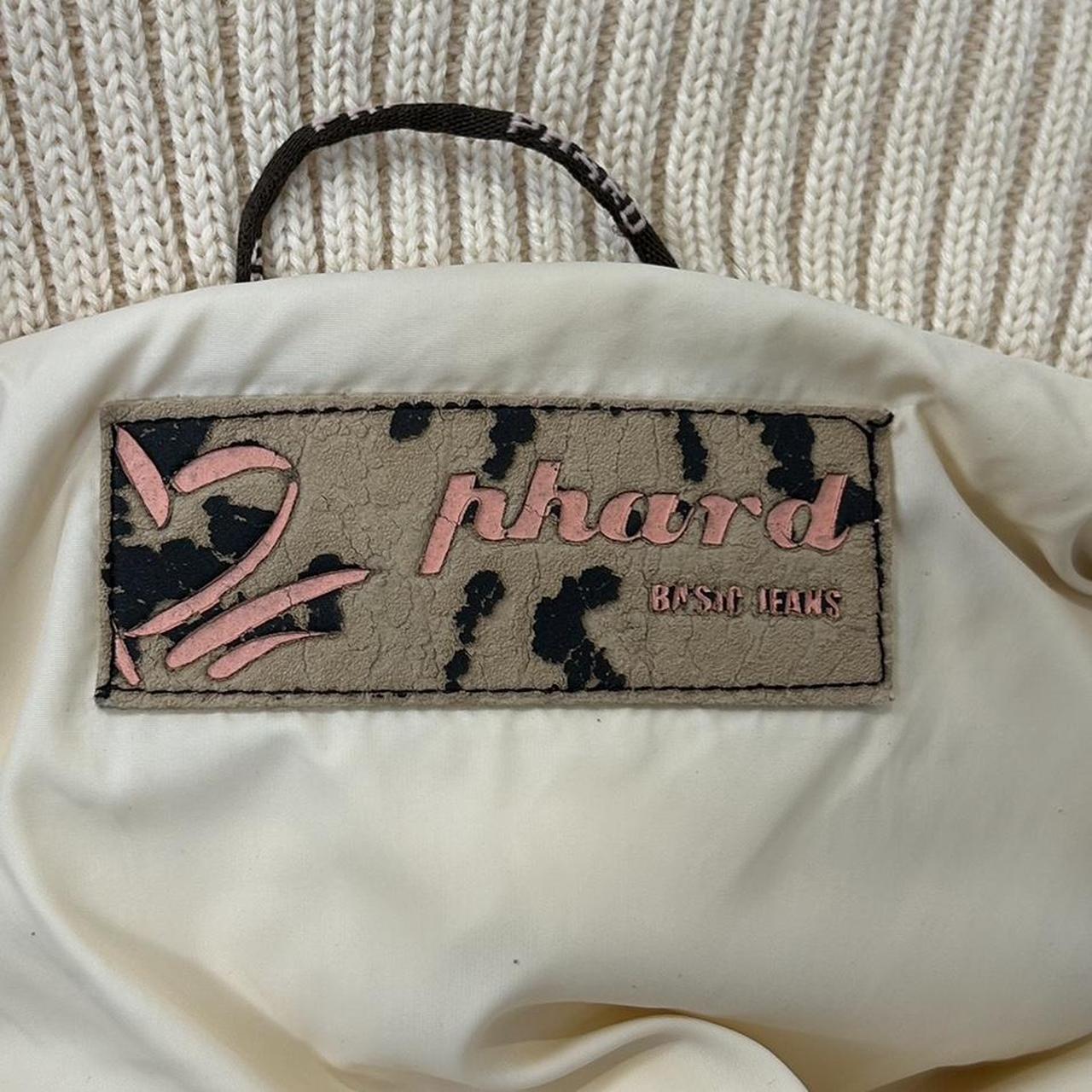Vintage y2k style cream puffer jacket