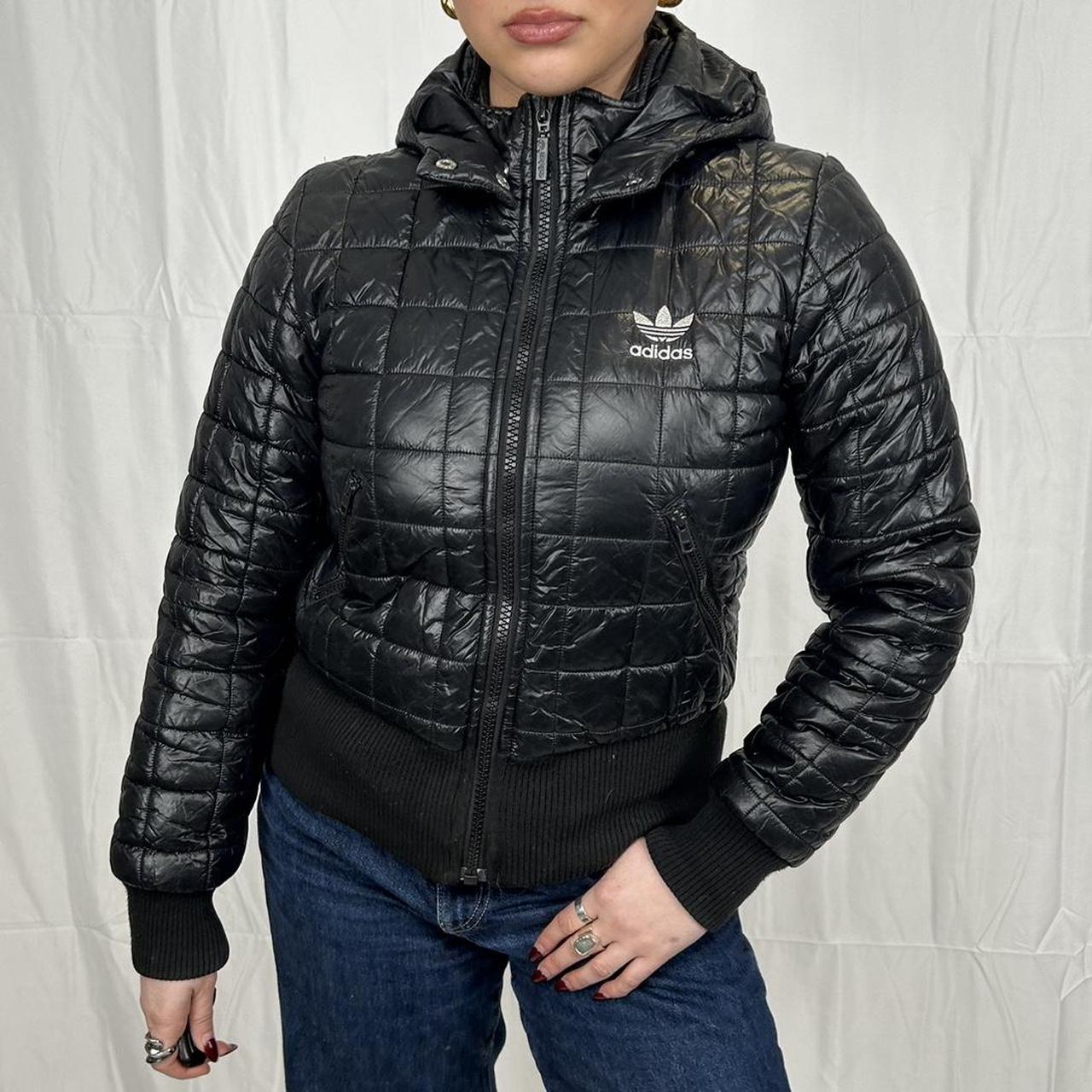Vintage y2k style black Adidas puffer jacket