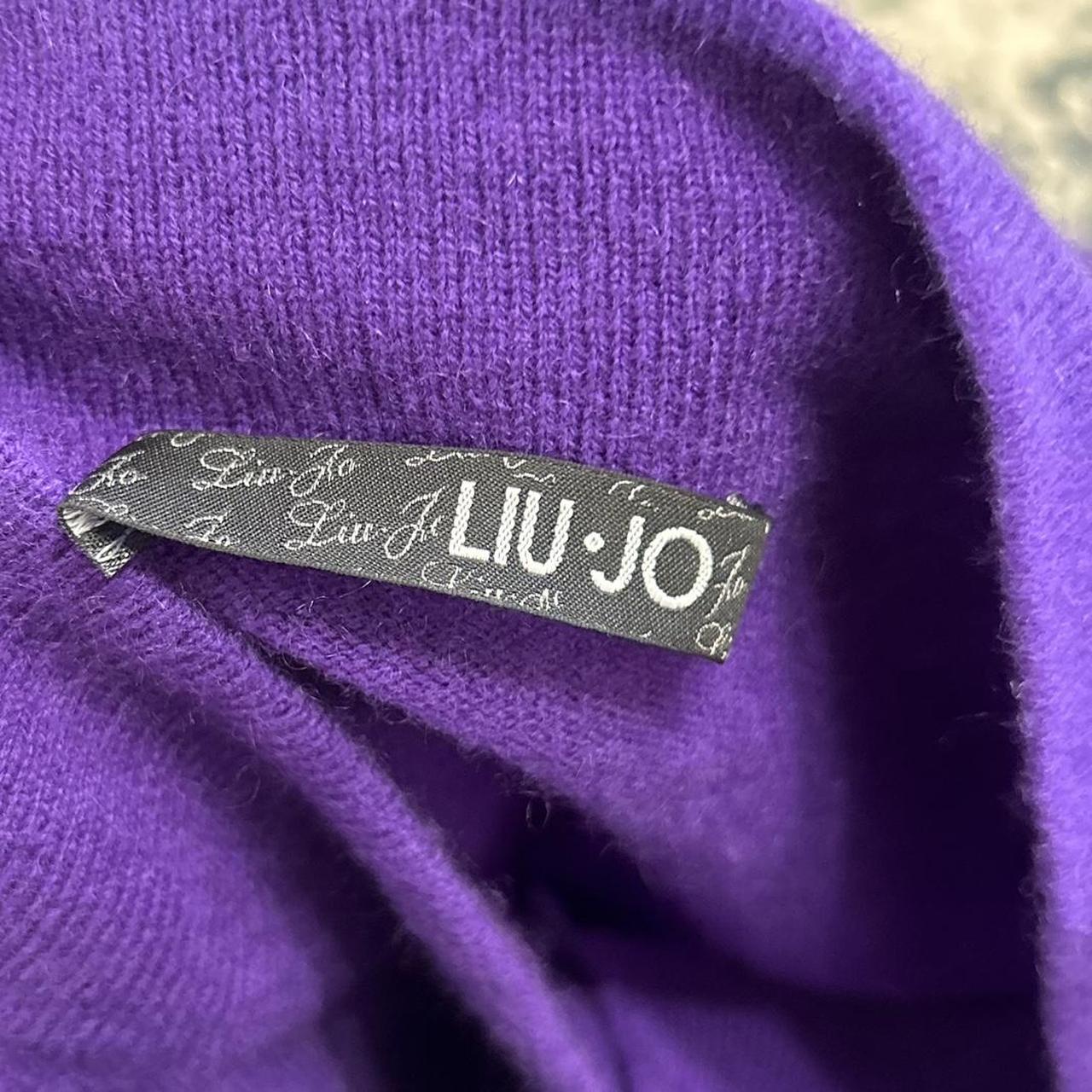 Vintage y2k style purple cropped jumper