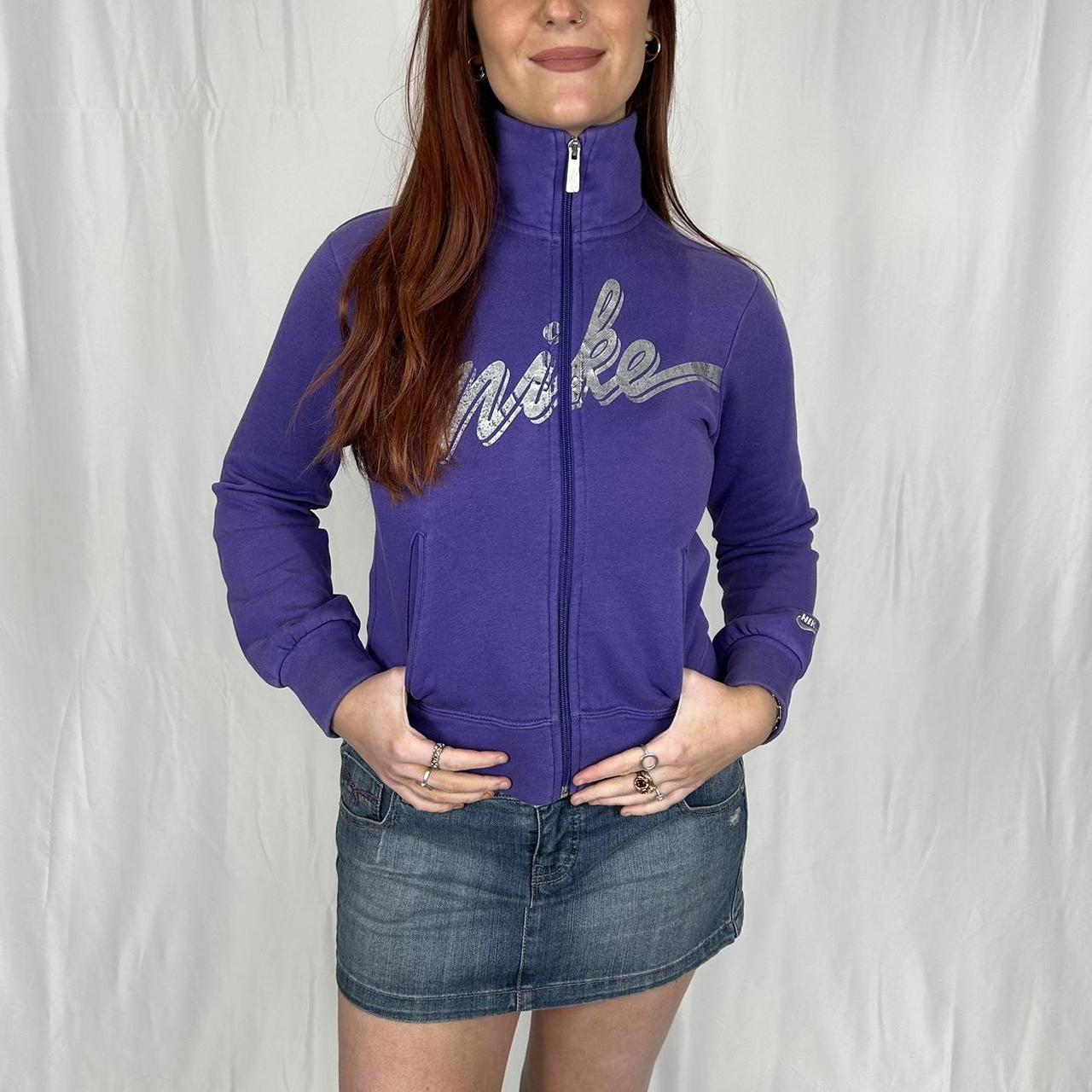 Vintage y2k style purple Nike zip up
