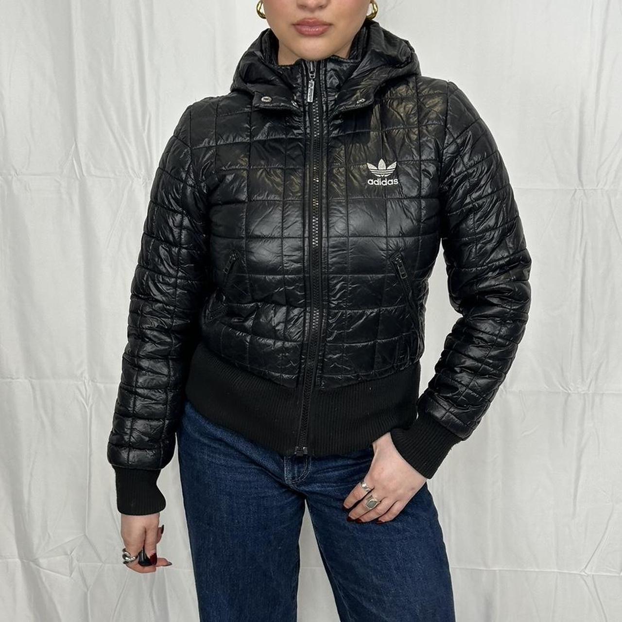 Vintage y2k style black Adidas puffer jacket
