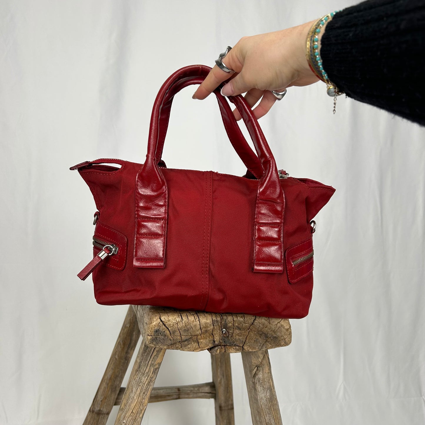 Vintage y2k style red handbag