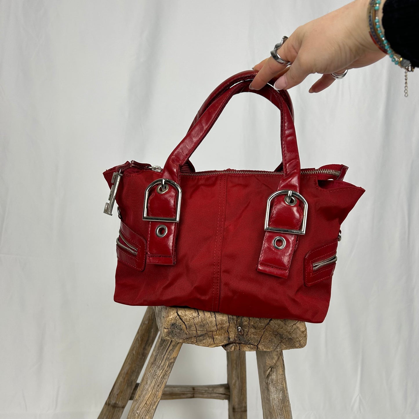 Vintage y2k style red handbag