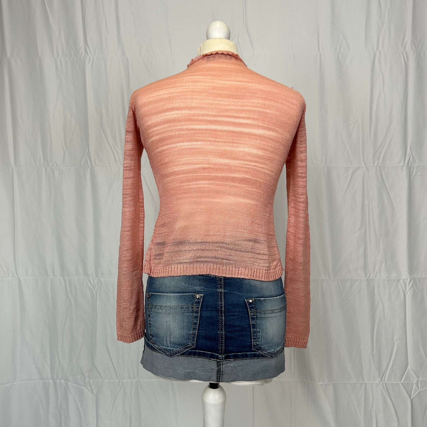 Vintage y2k style baby pink cardigan
