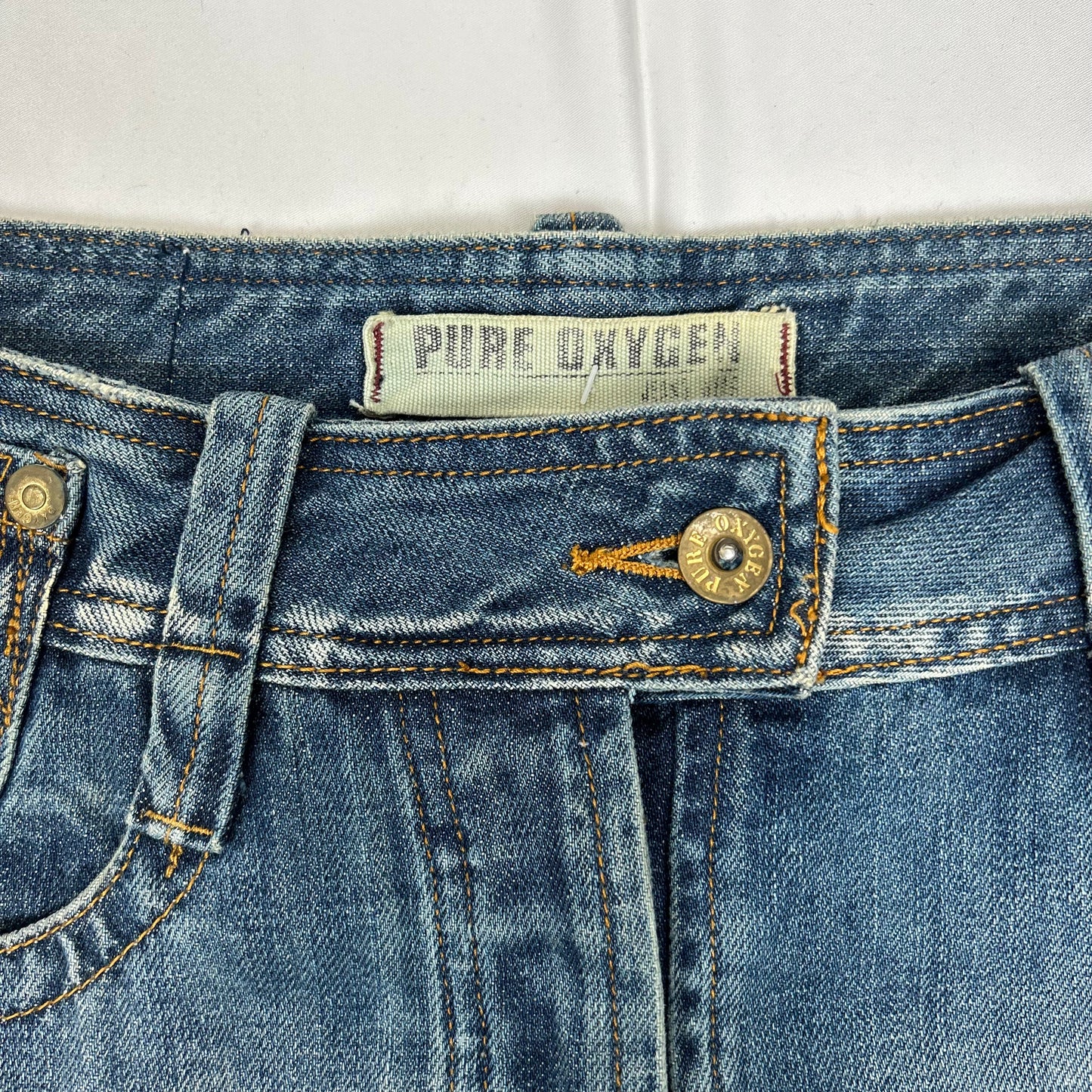 Vintage y2k style denim mini skirt