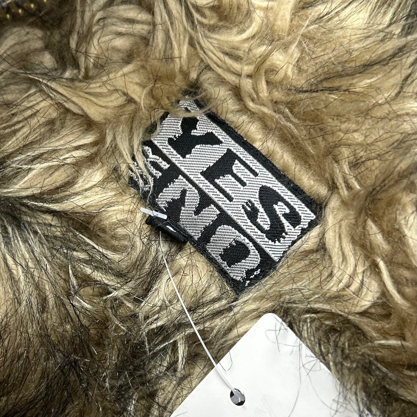 Vintage y2k style brown faux fur gilet
