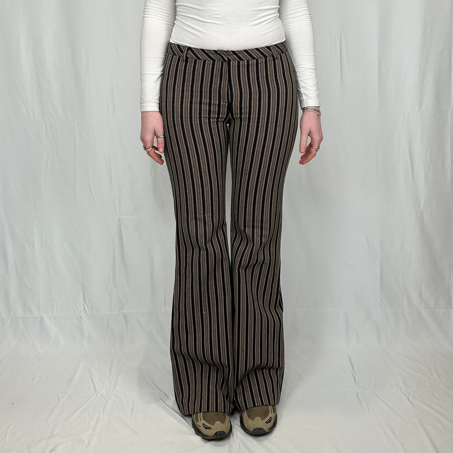 Vintage y2k style pinstripe trousers