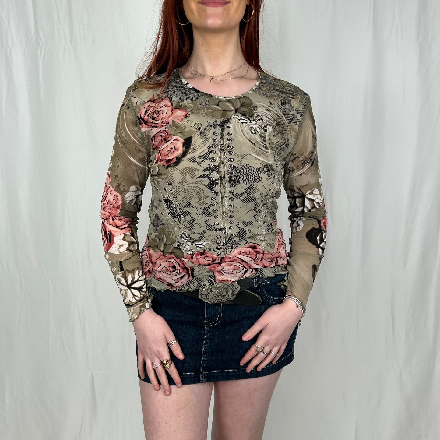 Vintage y2k style graphic long sleeve top