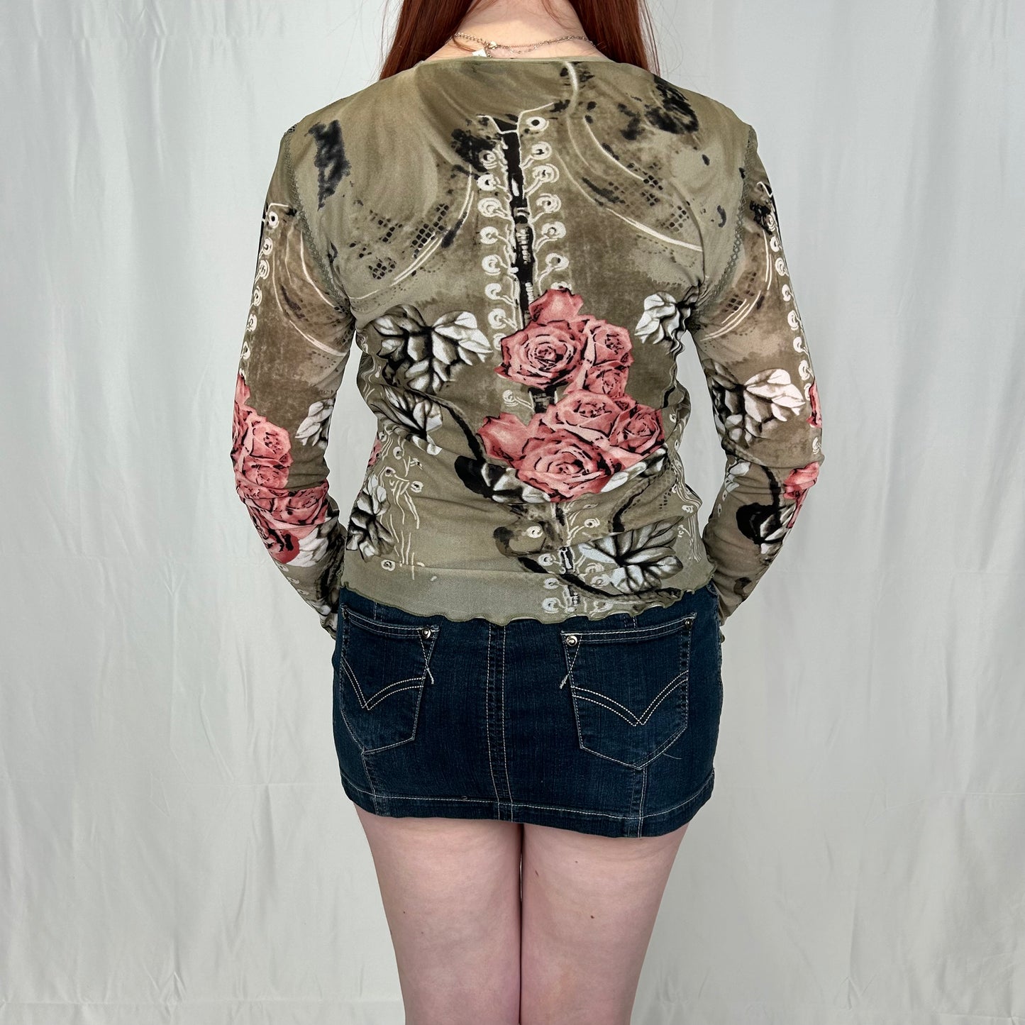 Vintage y2k style graphic long sleeve top