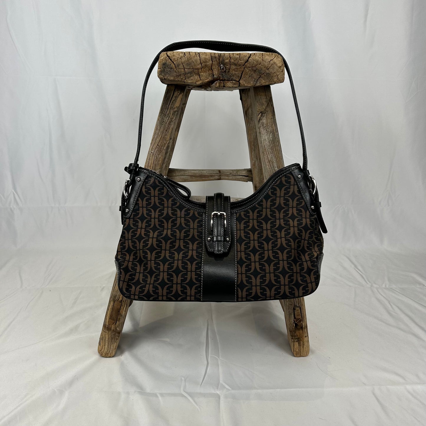 Vintage y2k style brown monogram shoulder bag