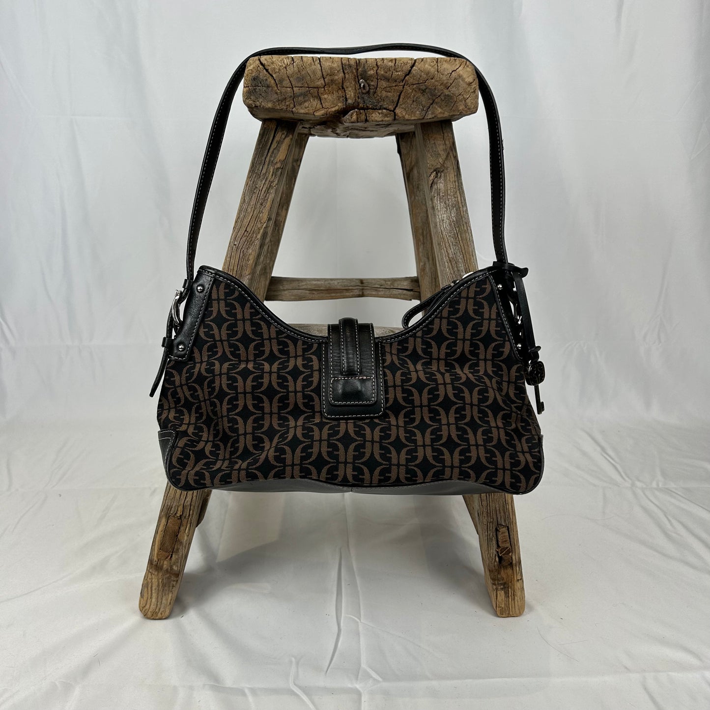 Vintage y2k style brown monogram shoulder bag