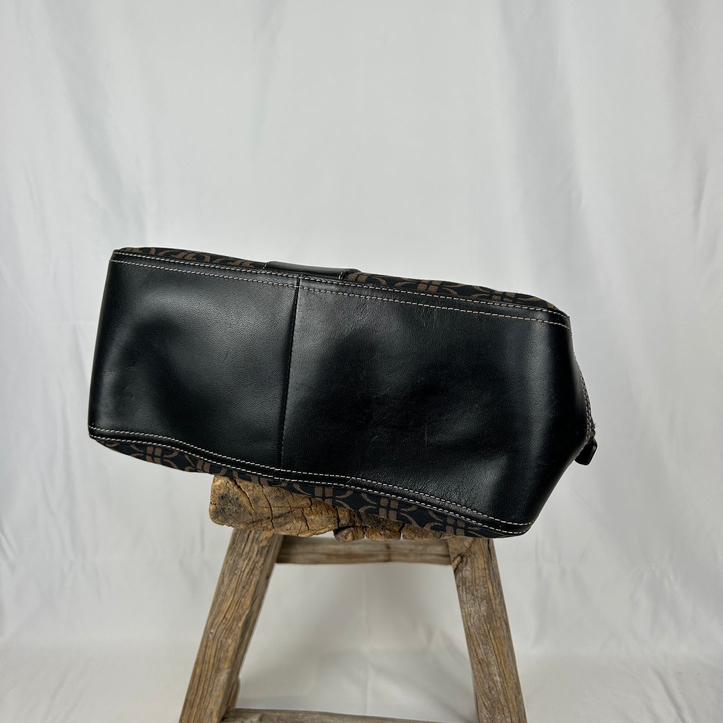Vintage y2k style brown monogram shoulder bag
