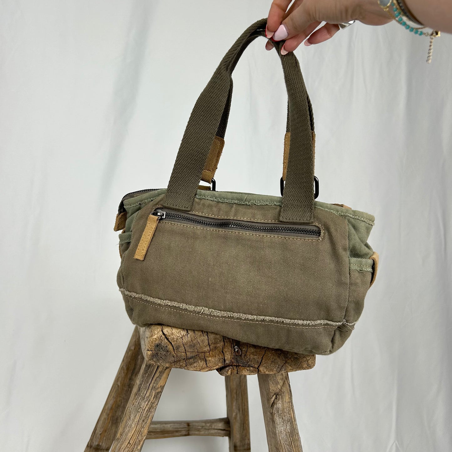 Vintage y2k style utility small shoulder bag