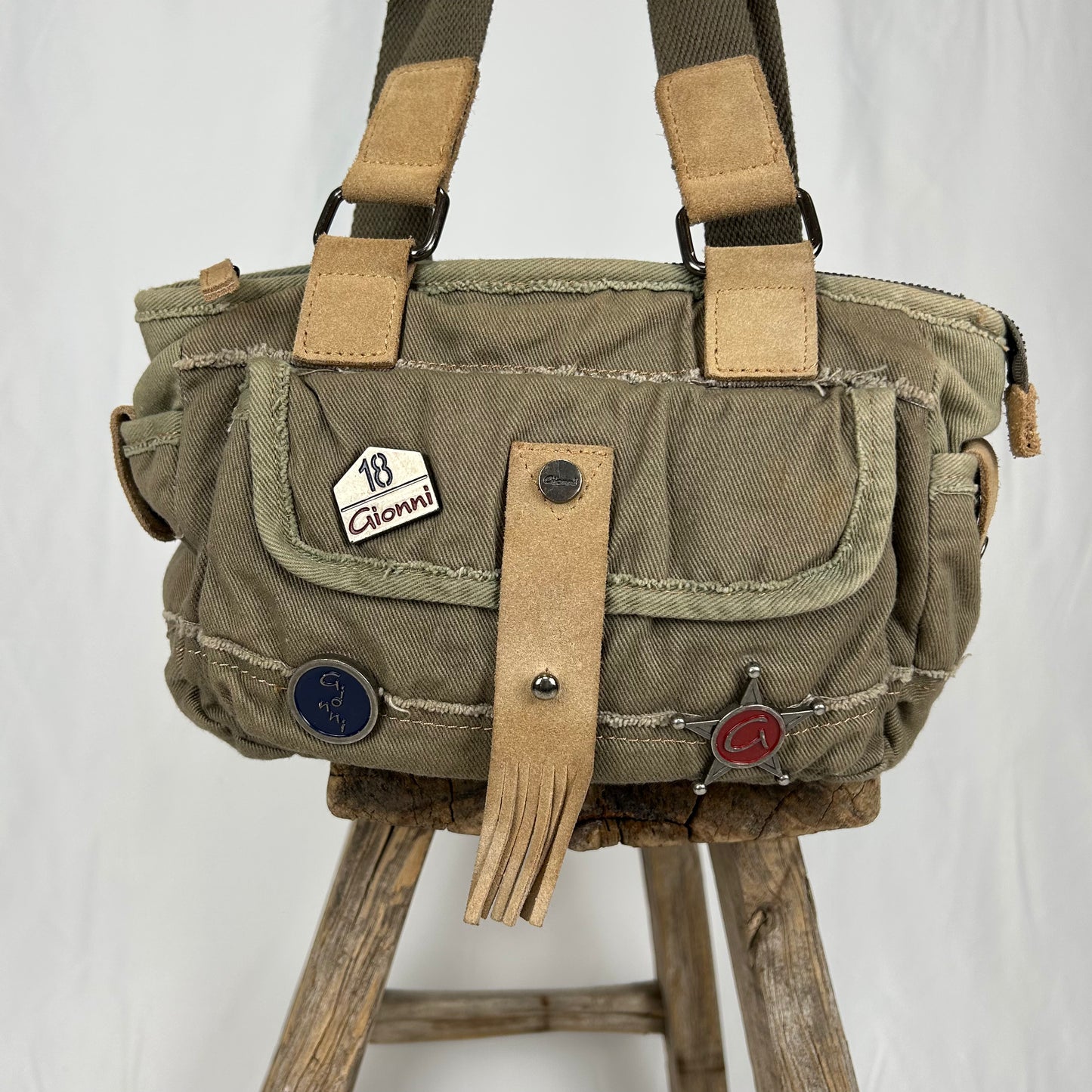Vintage y2k style utility small shoulder bag