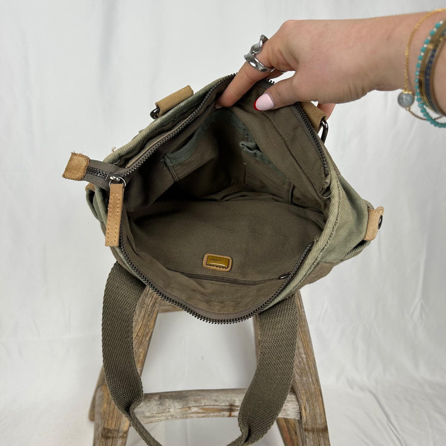 Vintage y2k style utility small shoulder bag