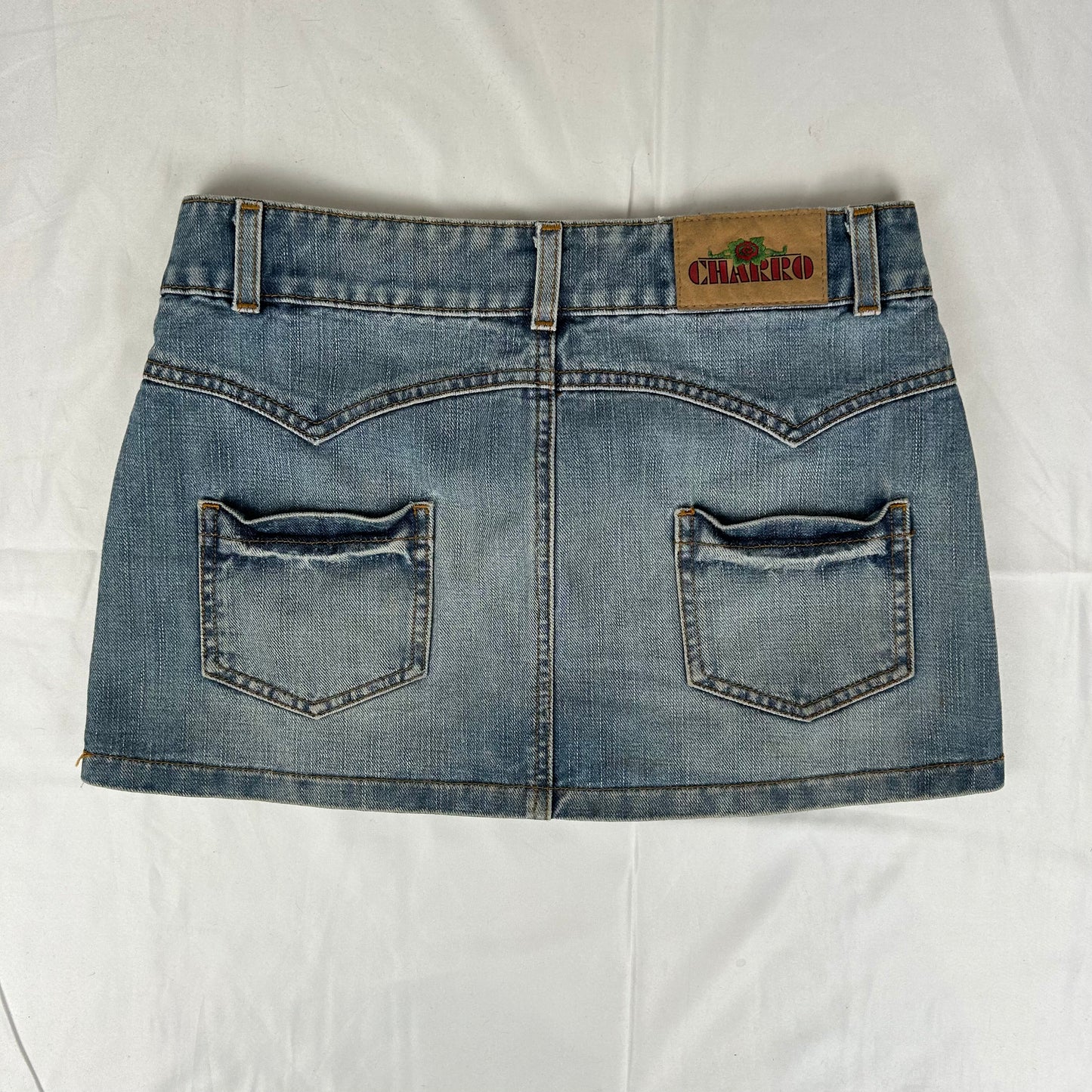 Vintage y2k style denim mini skirt