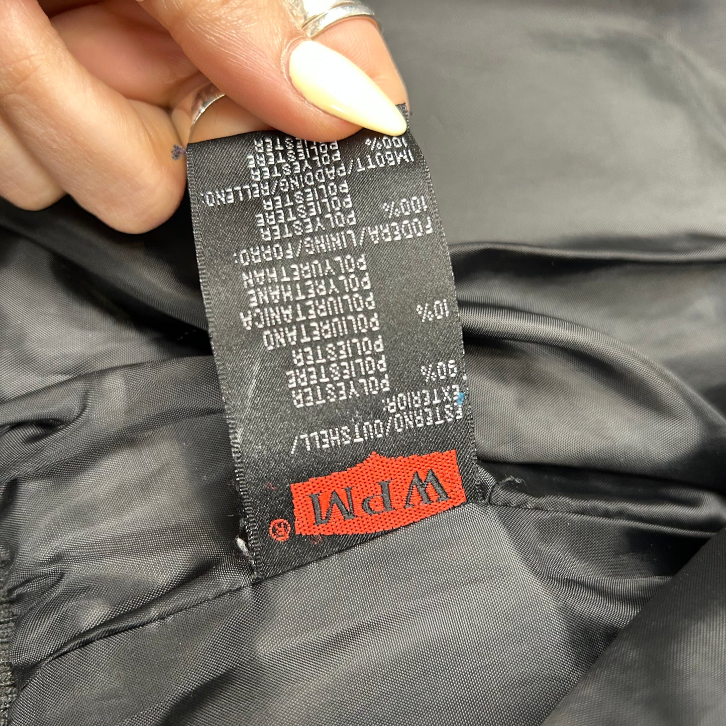 Vintage y2k style black puffer jacket