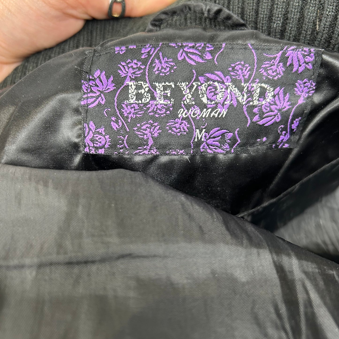 Vintage y2k style black puffer jacket