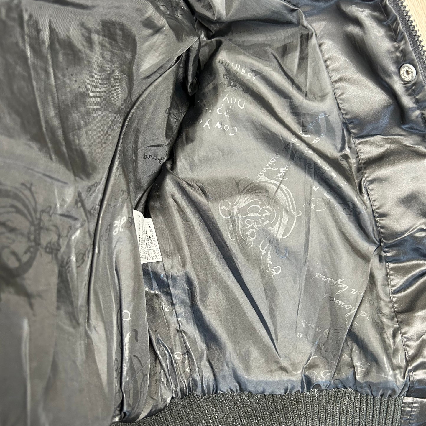 Vintage y2k style black puffer jacket