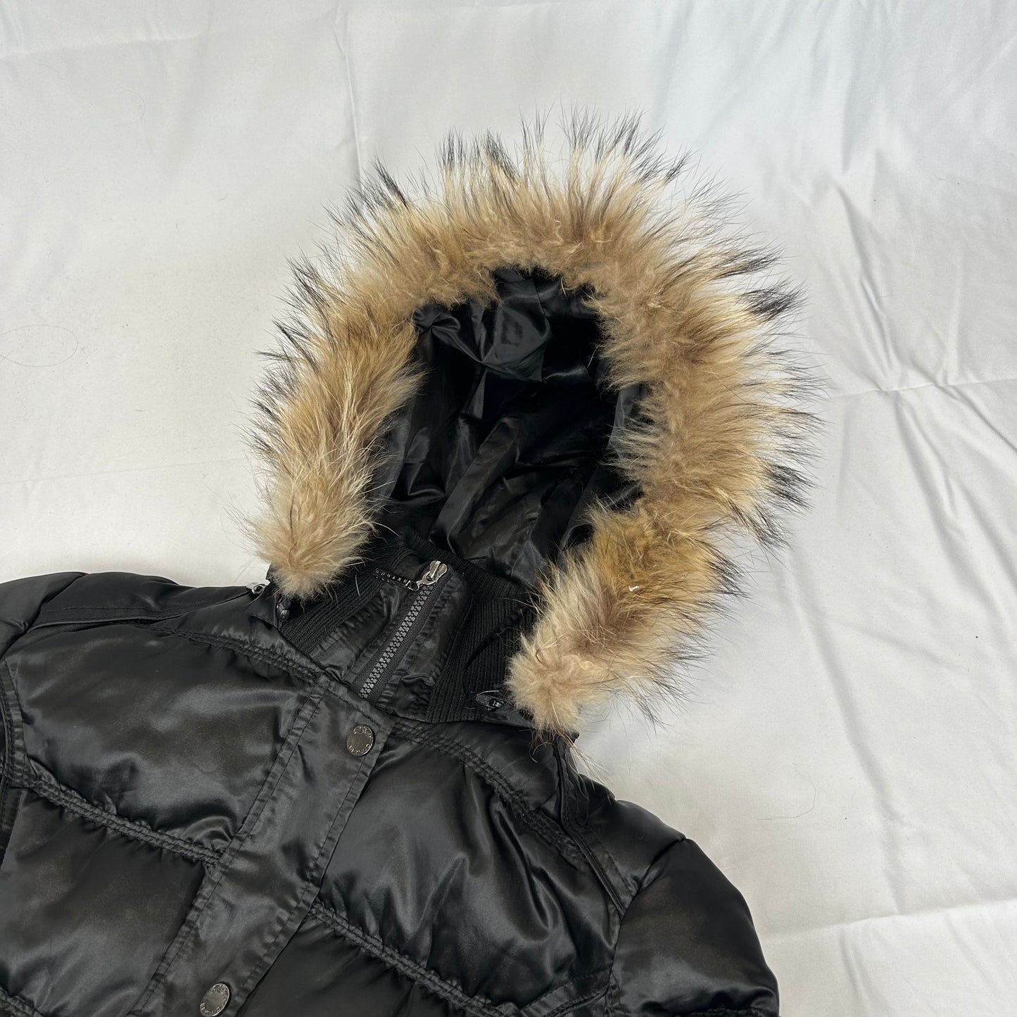 Vintage y2k style black puffer jacket