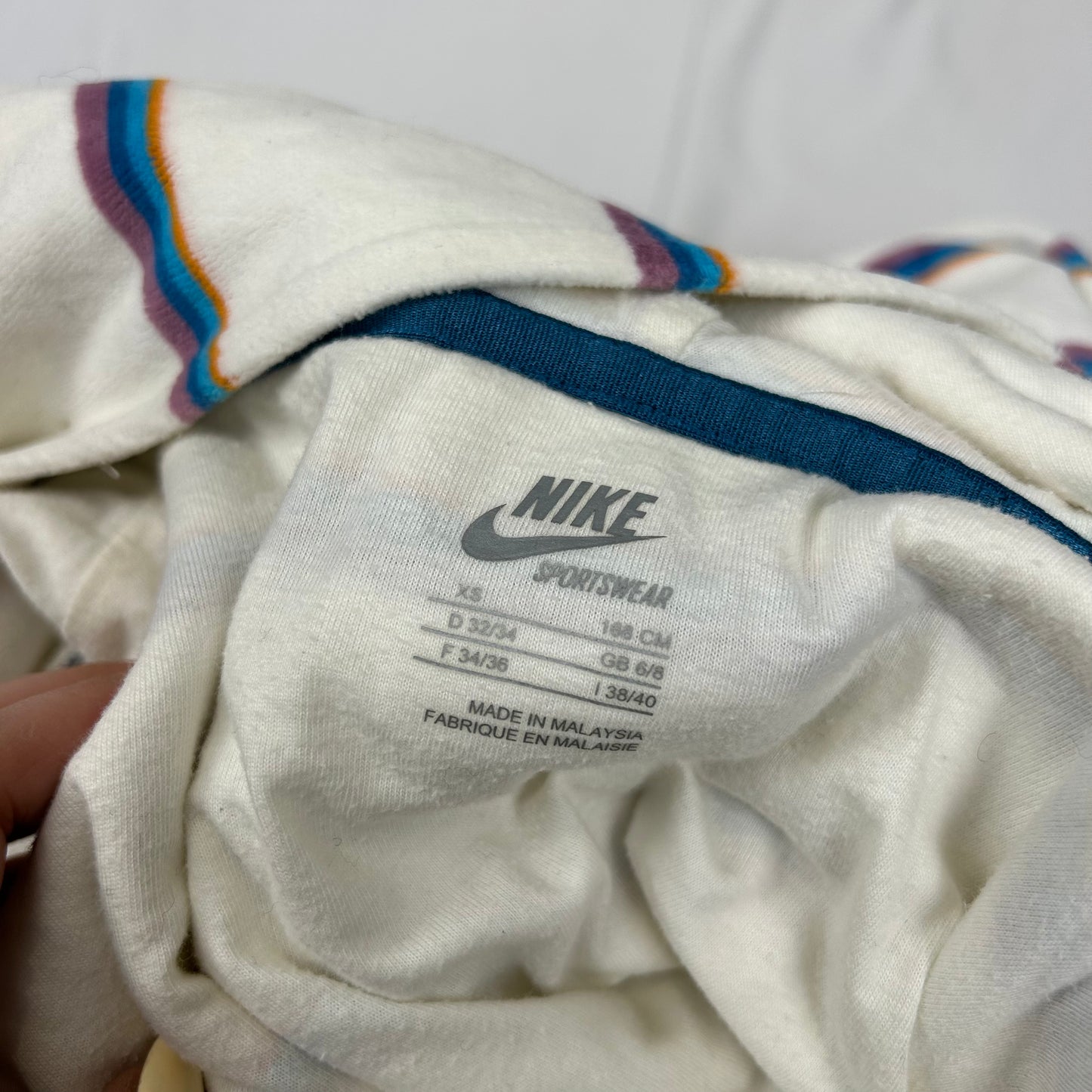 Vintage y2k style striped zip up hoodie