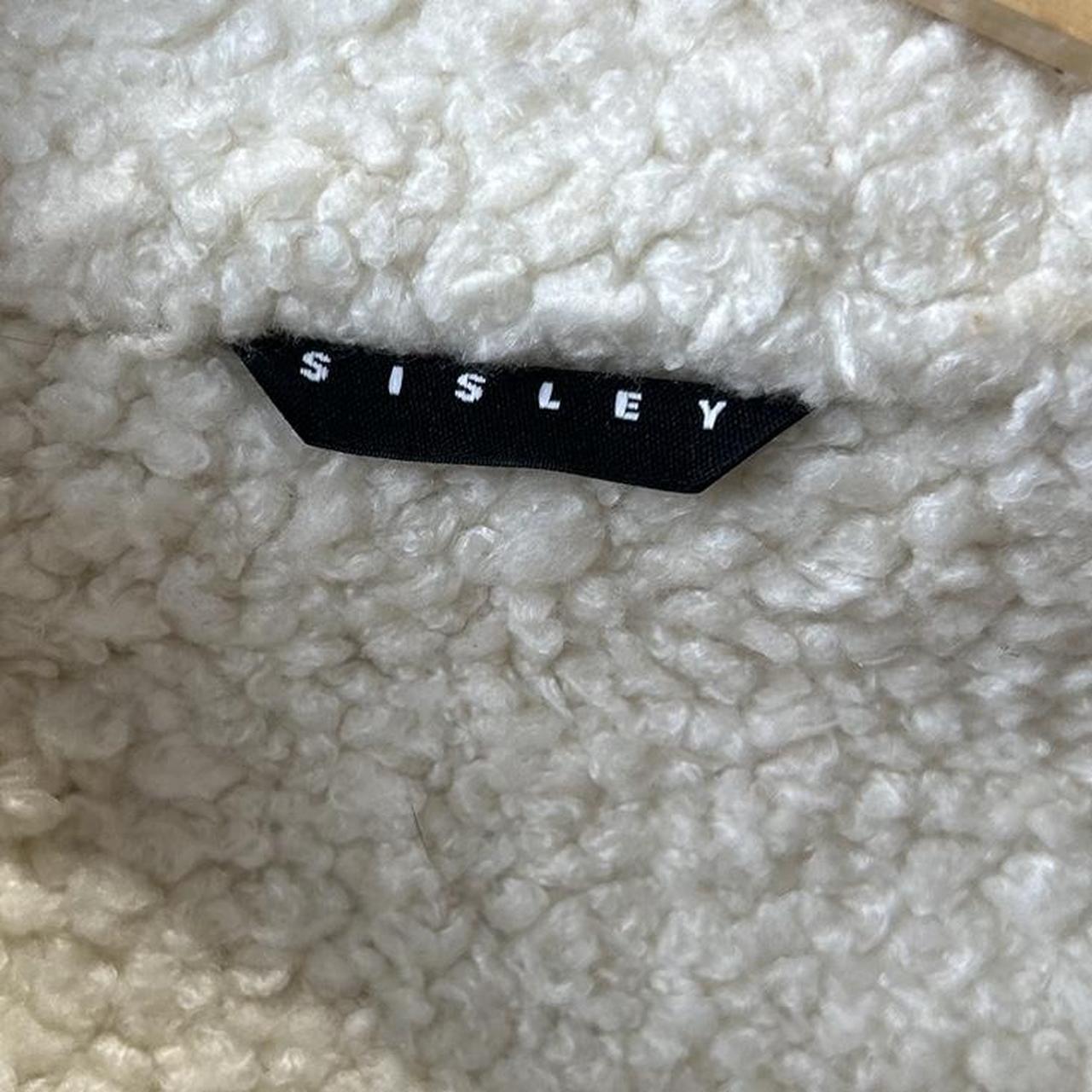 Vintage y2k style beige sheepskin jacket
