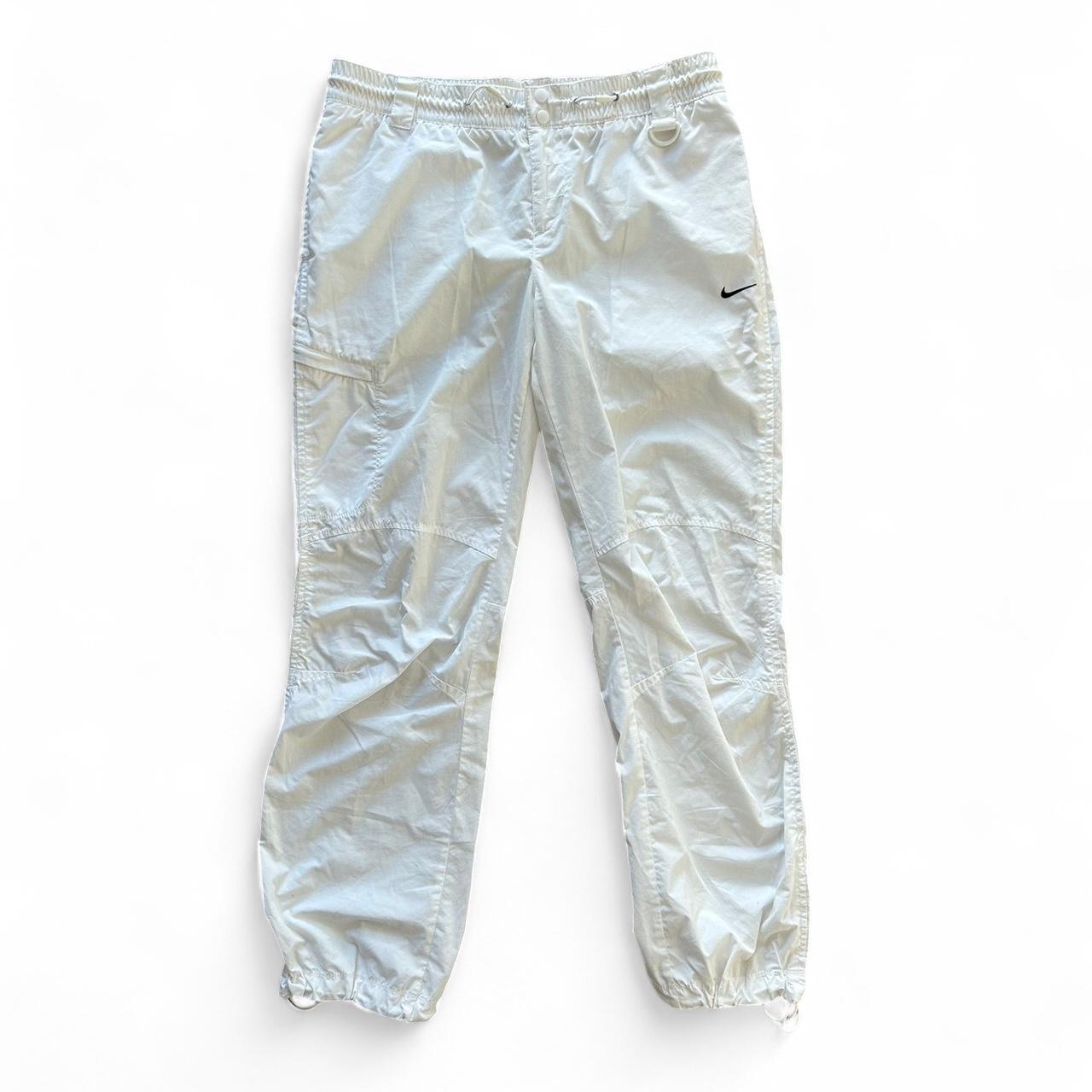 Vintage Y2K style white Nike track pants