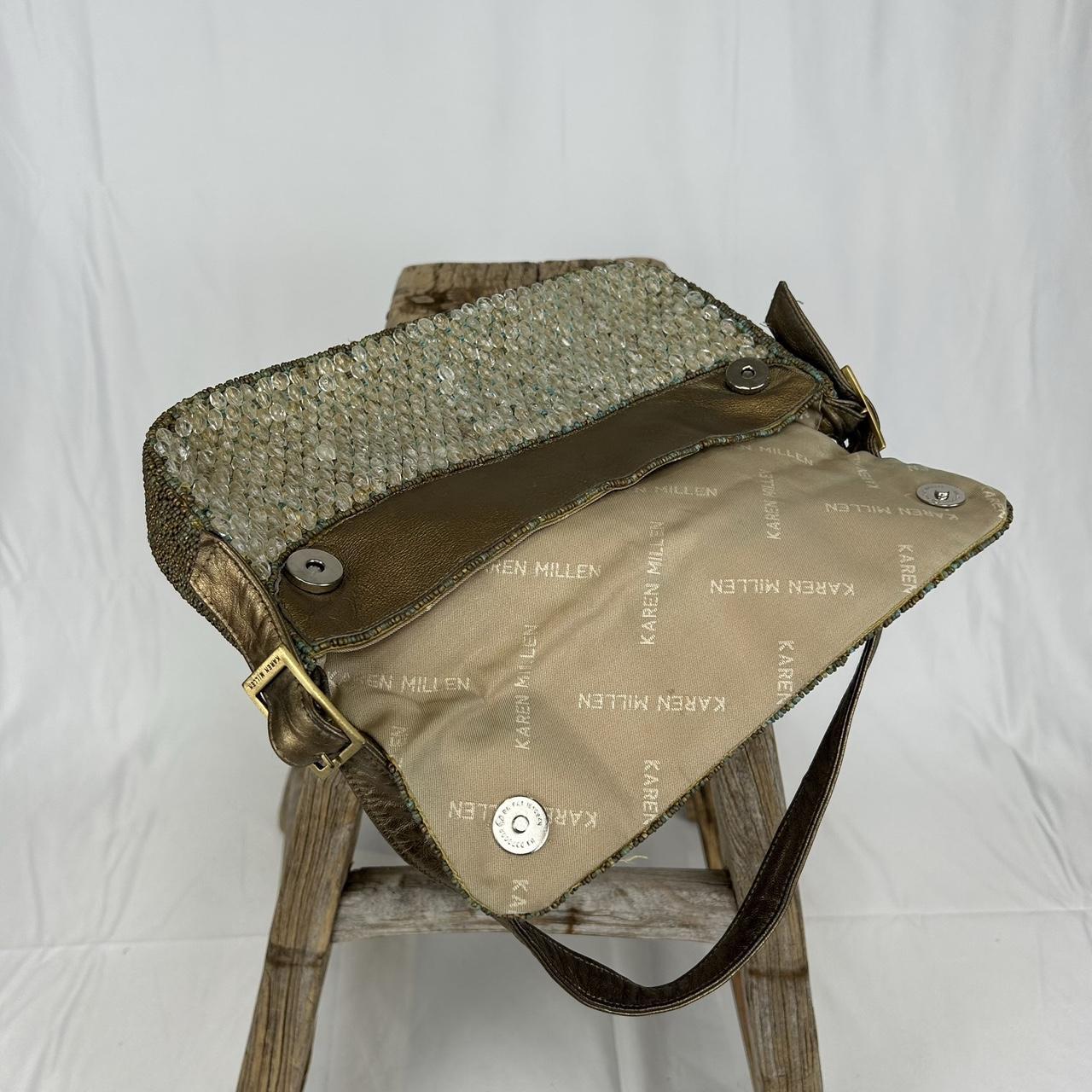 Vintage y2k style beaded shoulder bag