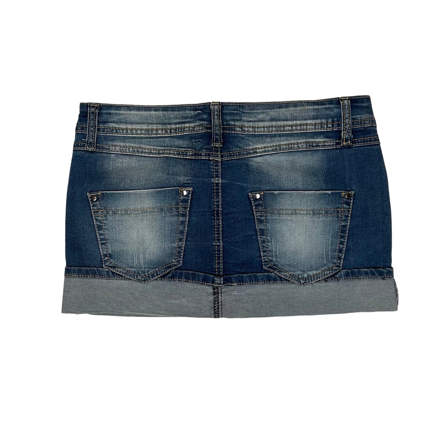Vintage y2k style denim mini skirt