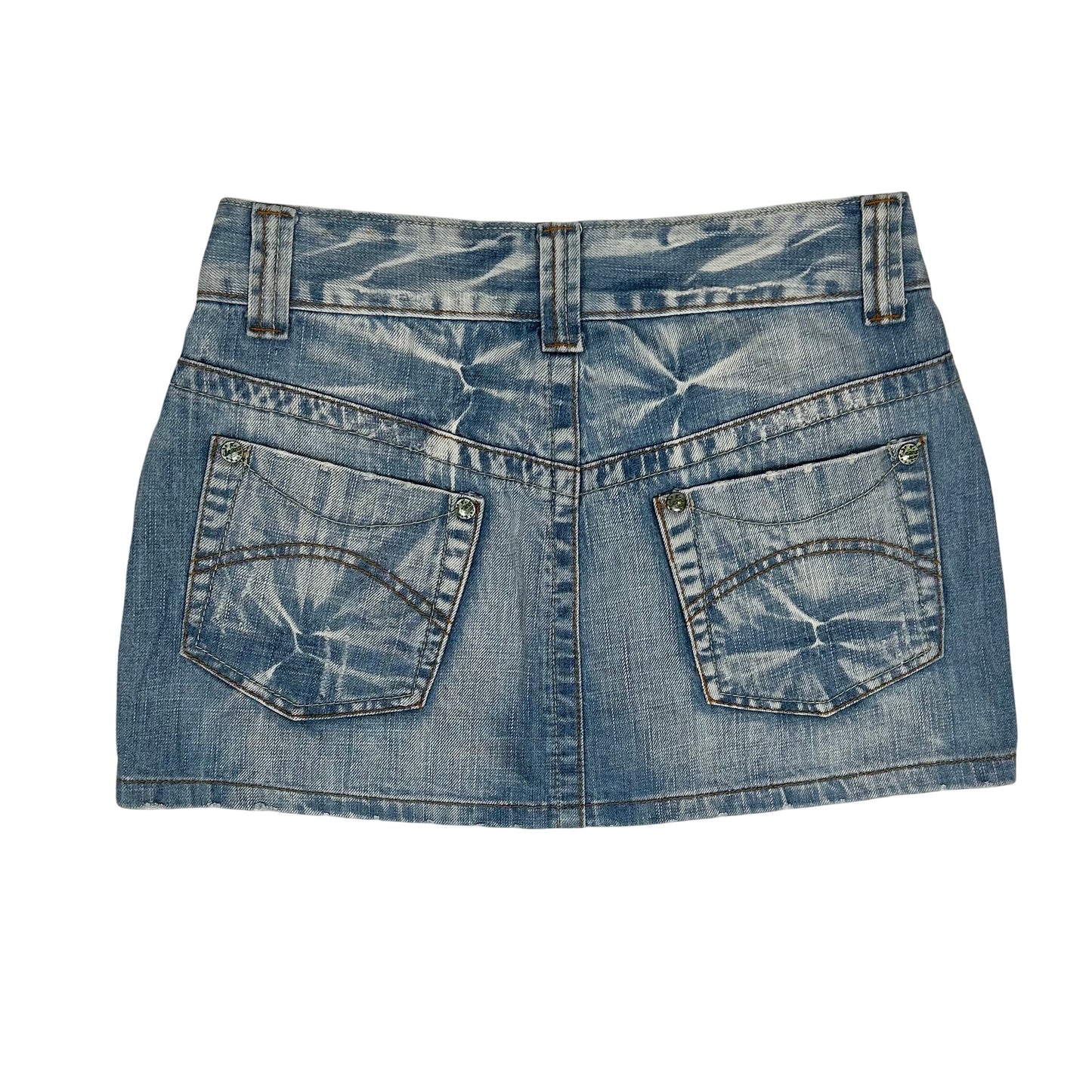 Vintage y2k style denim mini skirt