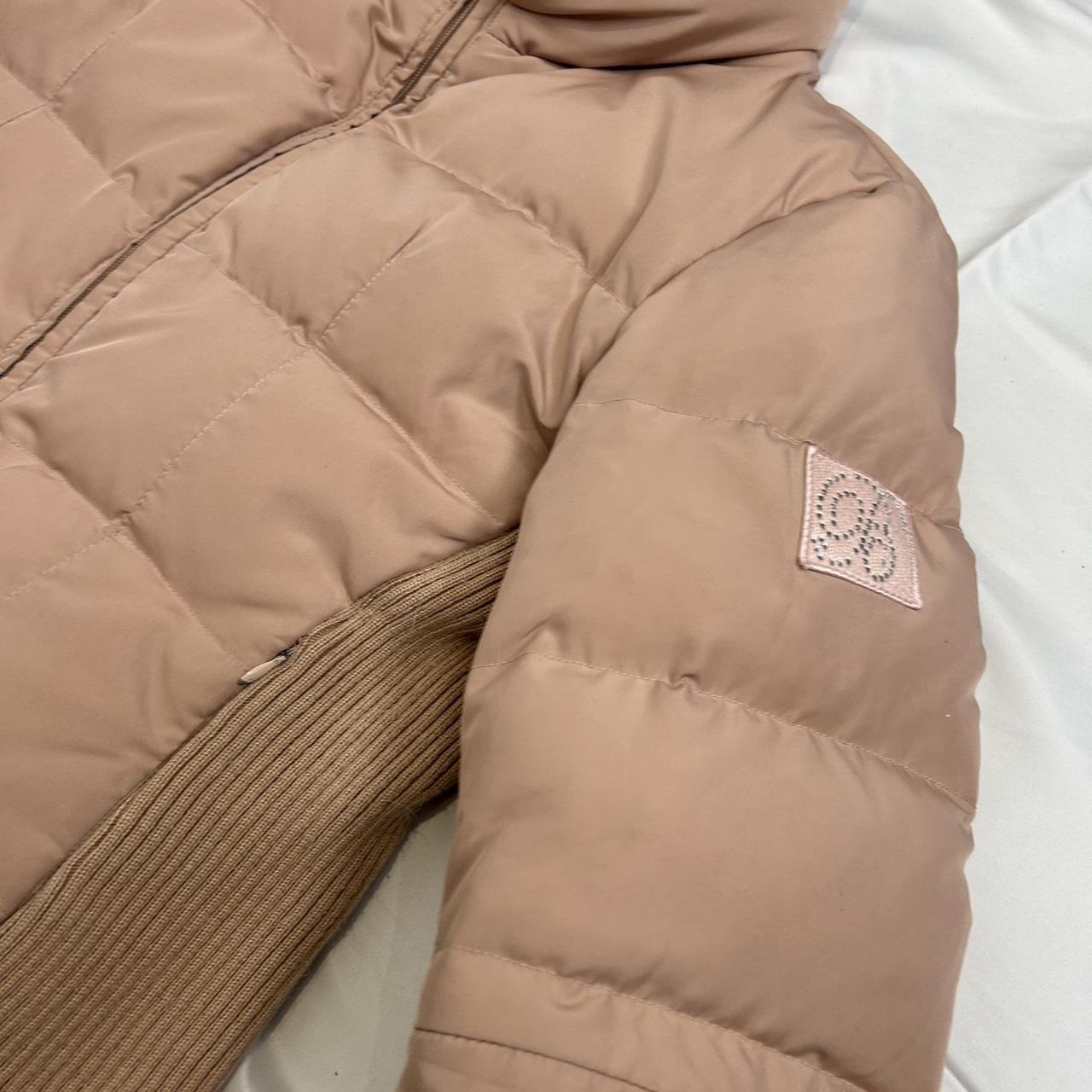 Vintage y2k style baby pink puffer jacket