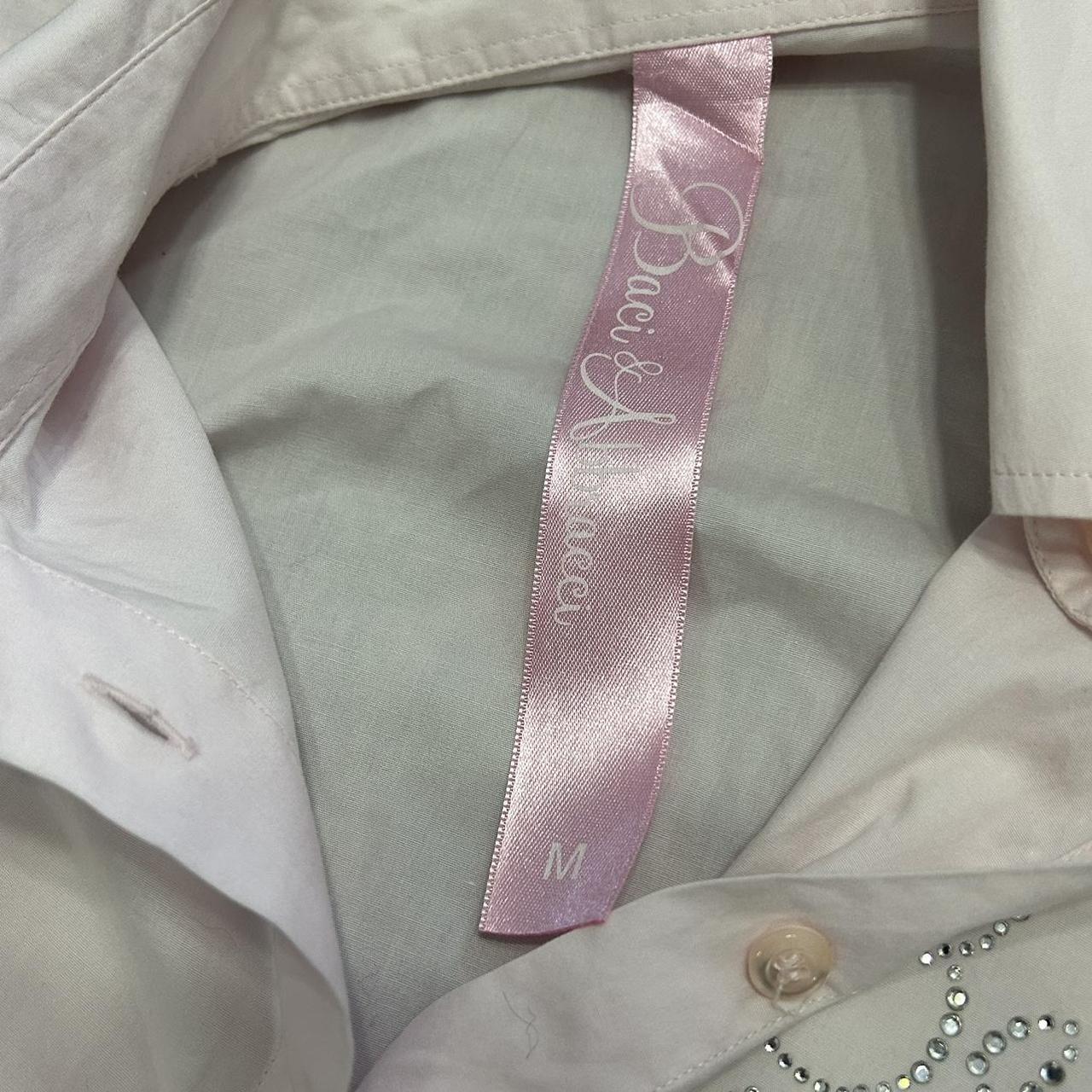 Vintage y2k style baby pink shirt