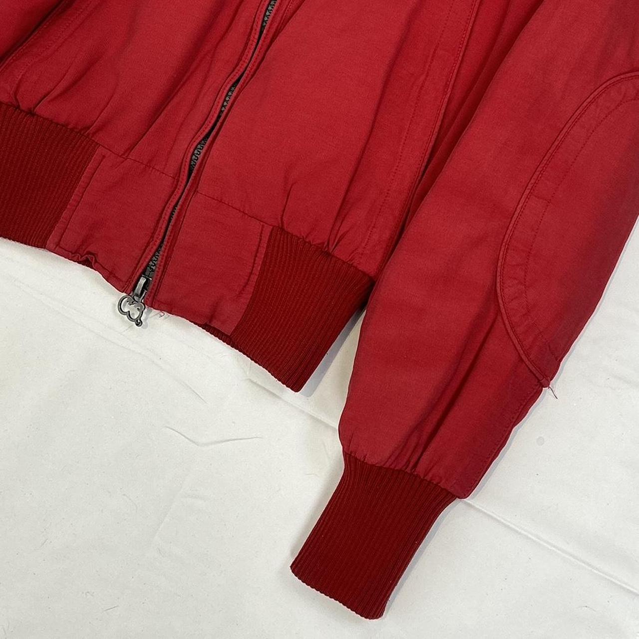 Vintage y2k style red zip up jacket