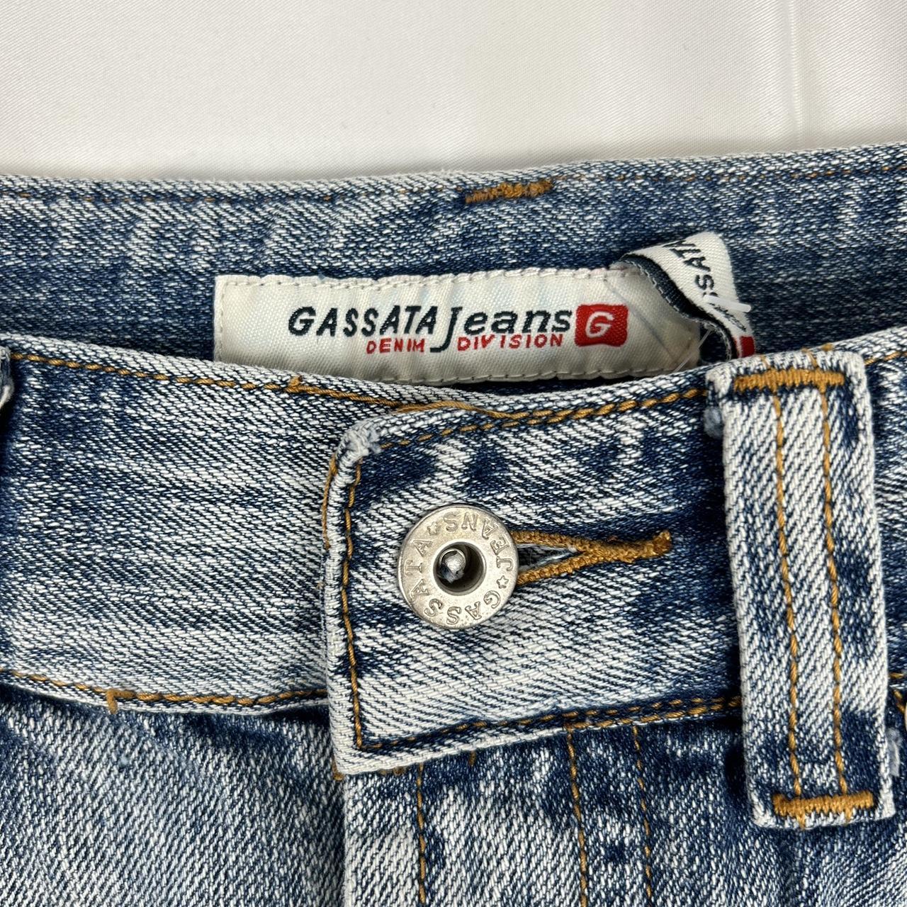 Vintage y2k style denim distressed mini skirt