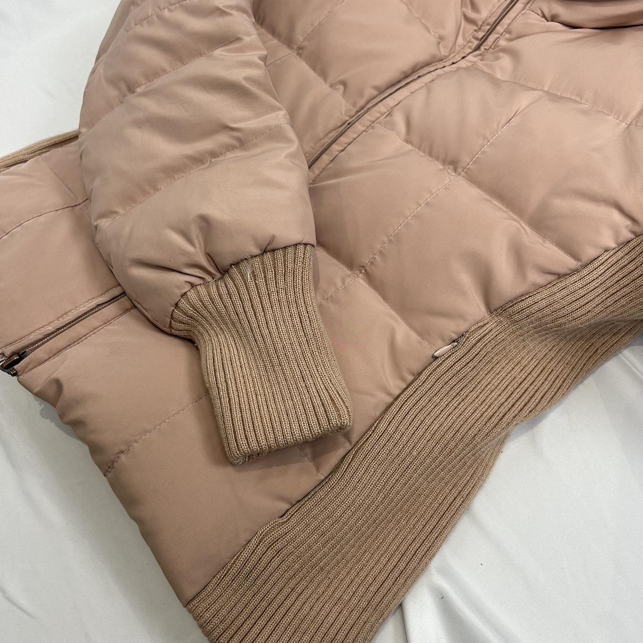Vintage y2k style baby pink puffer jacket