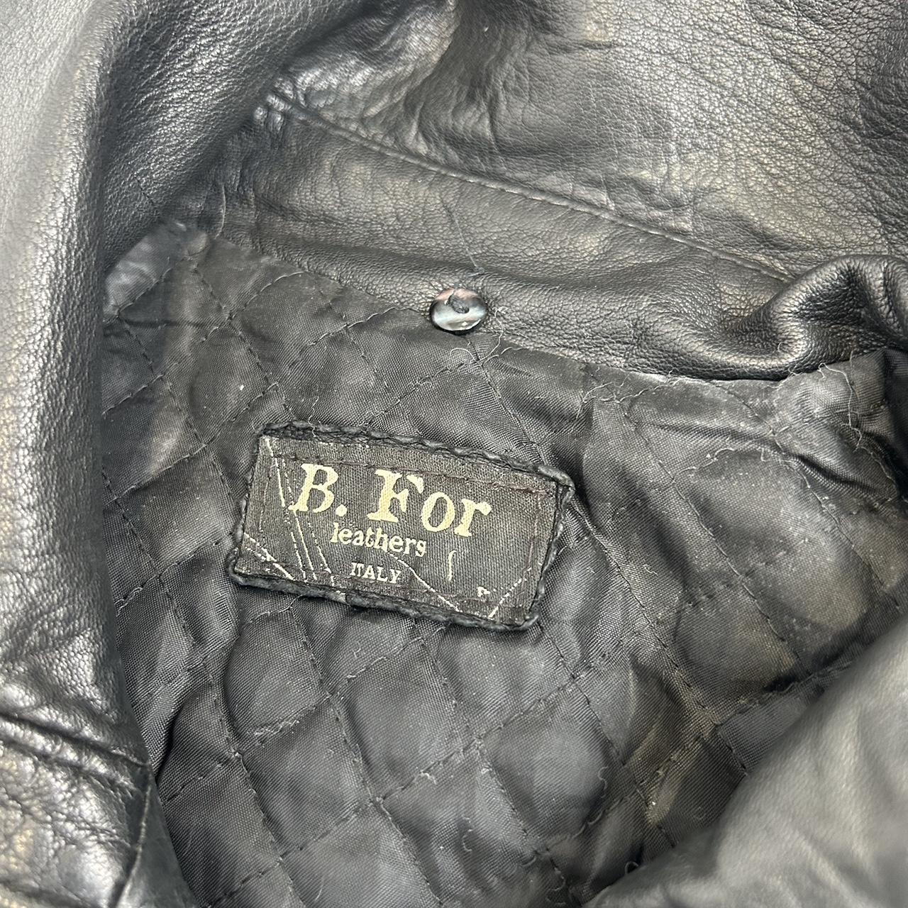 Vintage y2k style black leather jacket